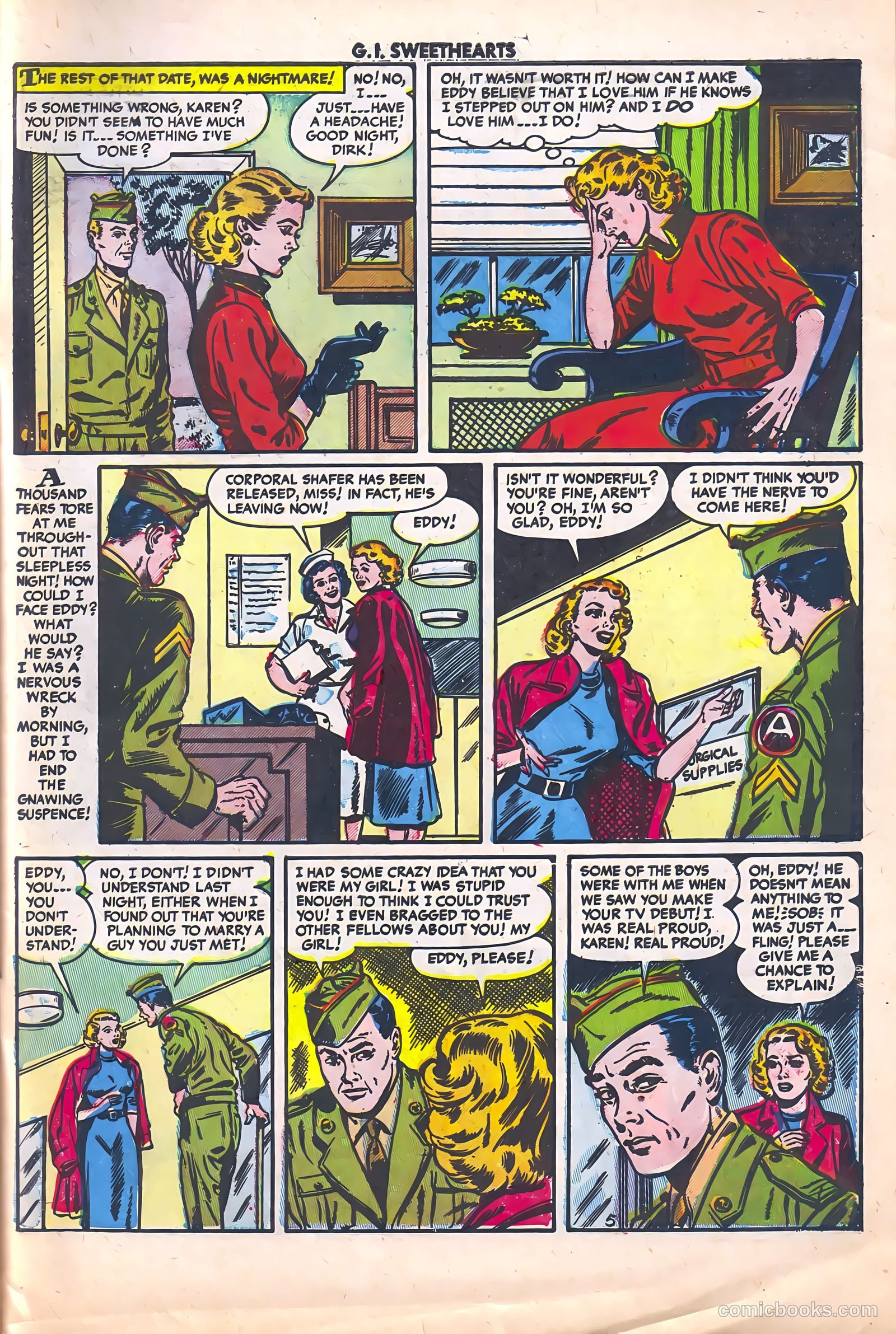 G.I. Sweethearts #40 (1954) — page 31 of 36