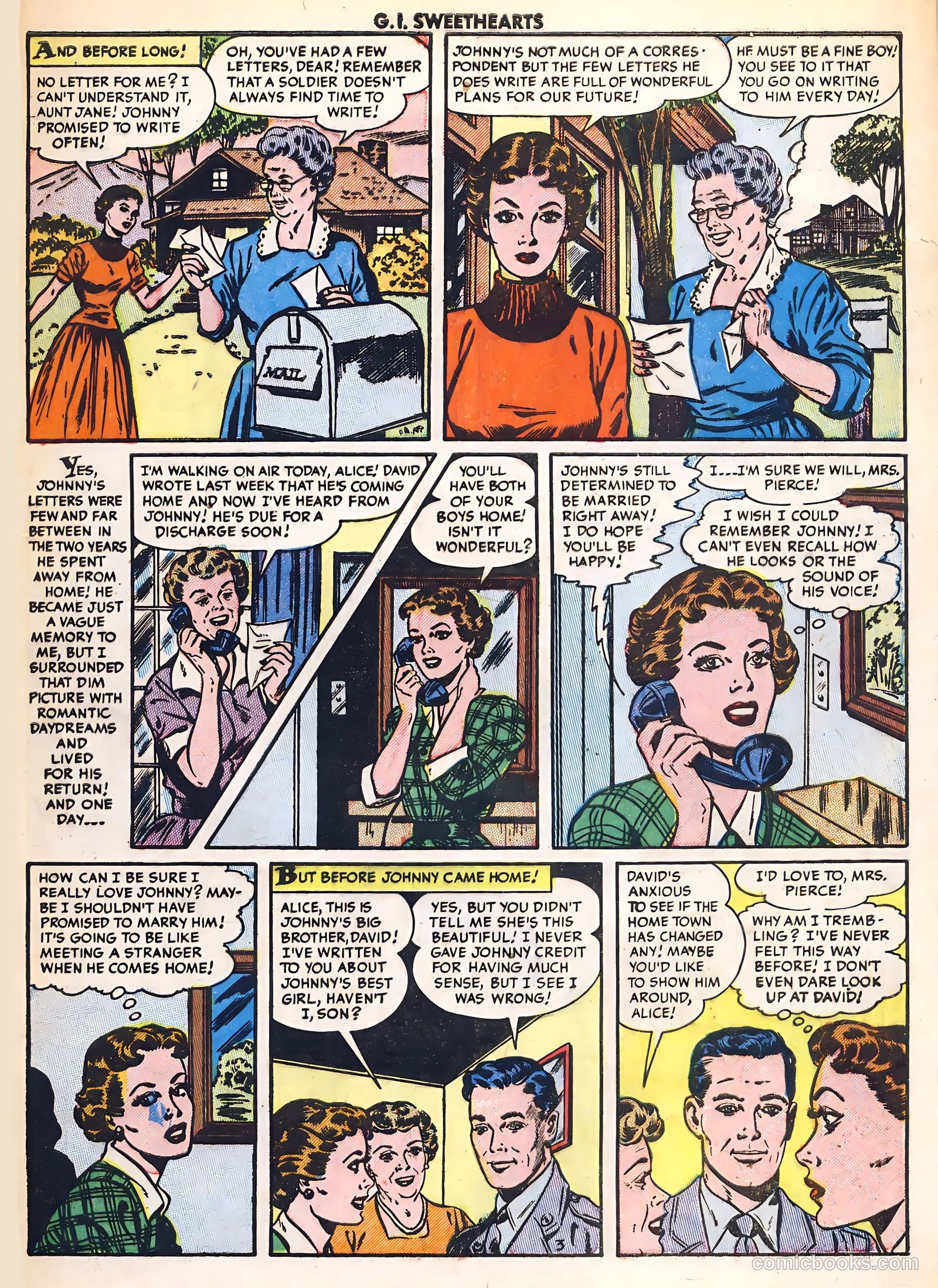 G.I. Sweethearts #41 (1954) — page 5 of 36