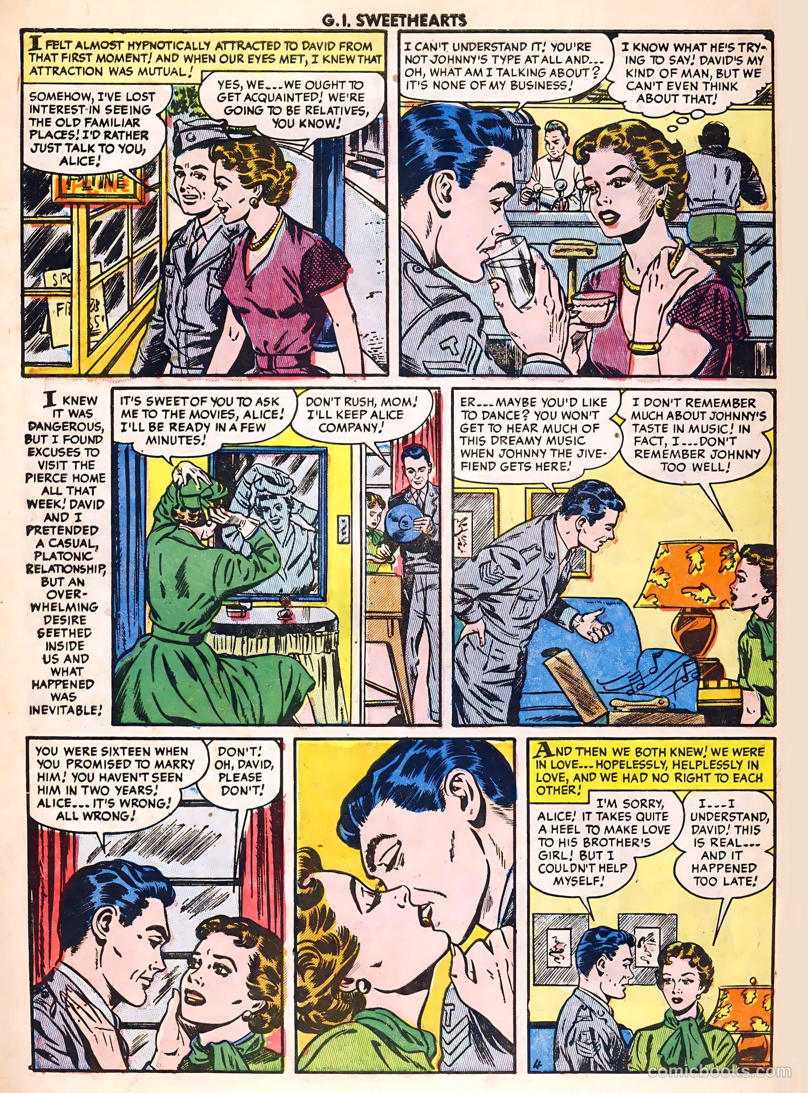 G.I. Sweethearts #41 (1954) — page 6 of 36