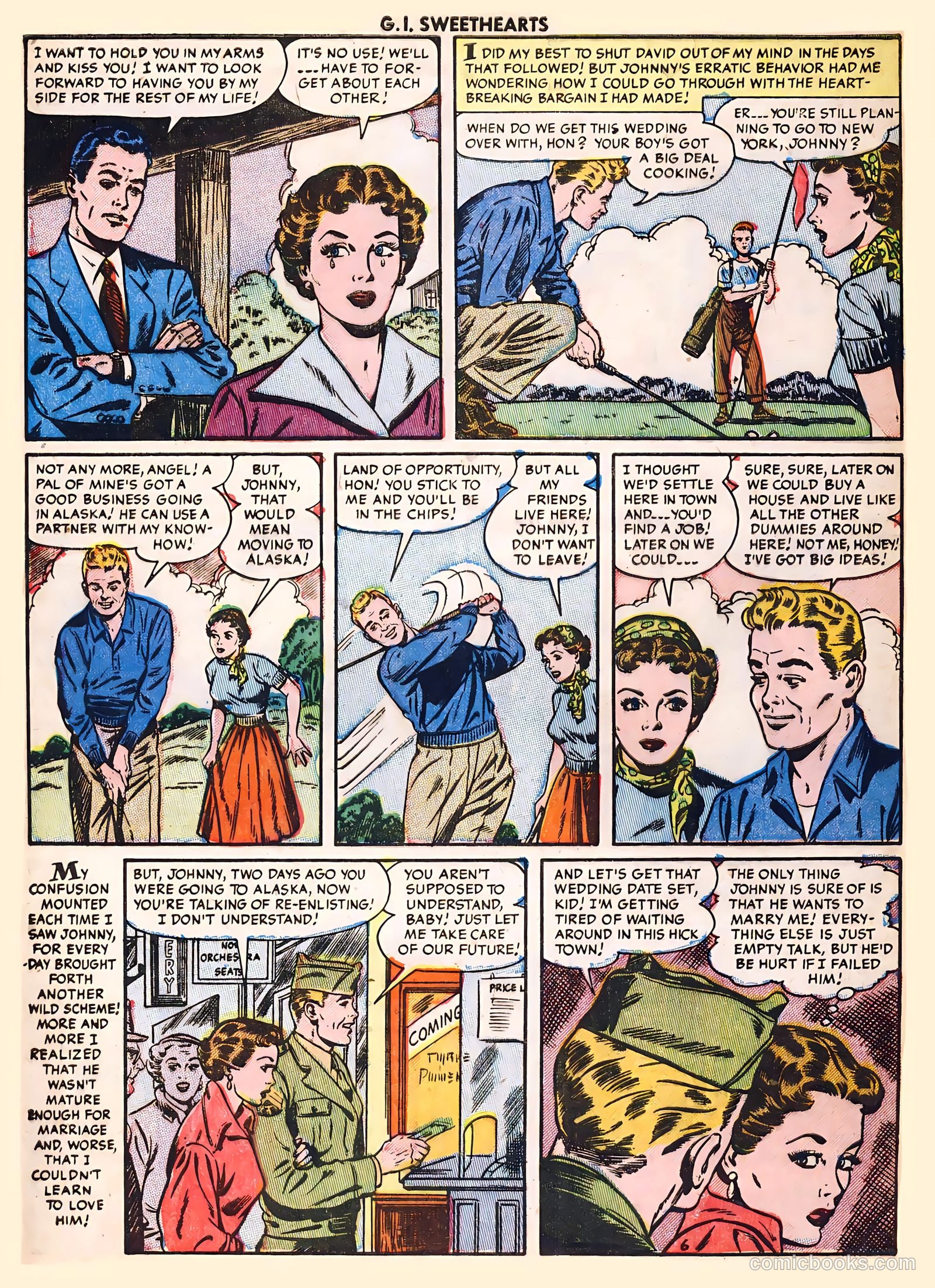 G.I. Sweethearts #41 (1954) — page 8 of 36