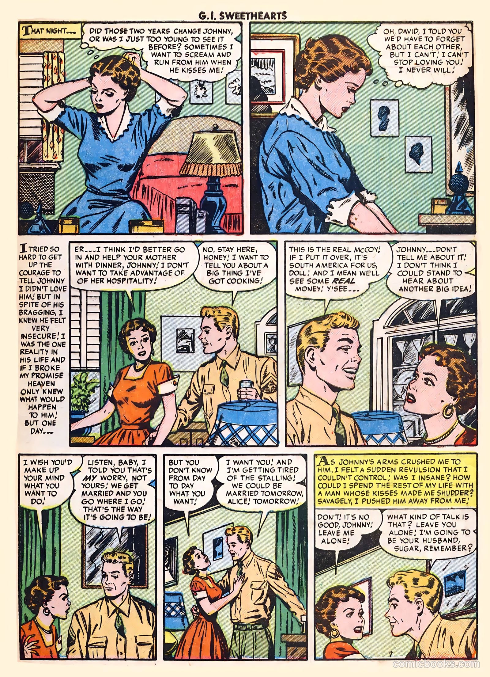 G.I. Sweethearts #41 (1954) — page 9 of 36