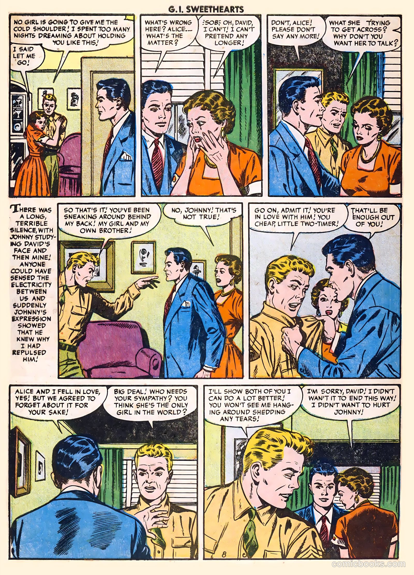 G.I. Sweethearts #41 (1954) — page 10 of 36