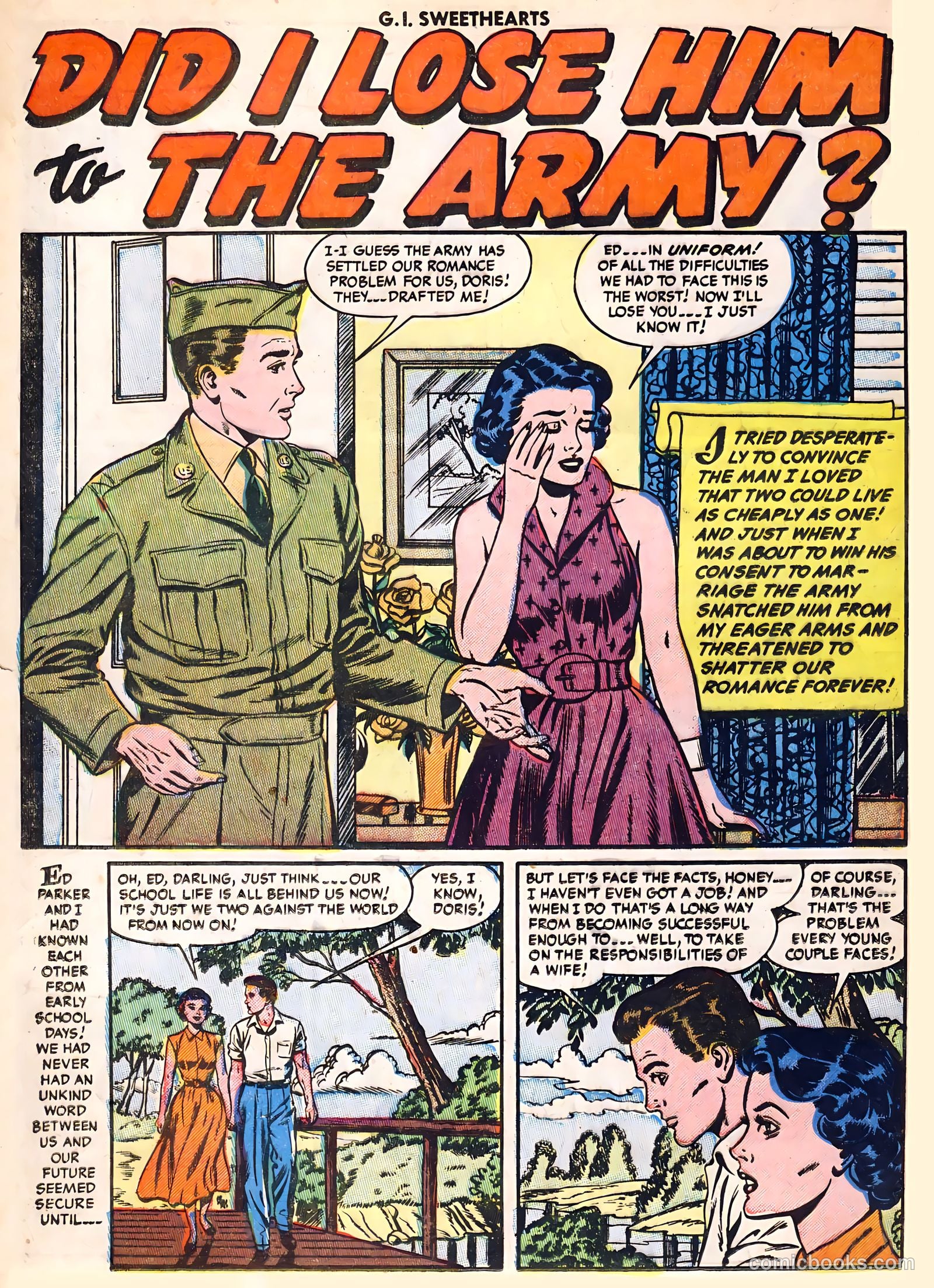 G.I. Sweethearts #41 (1954) — page 12 of 36