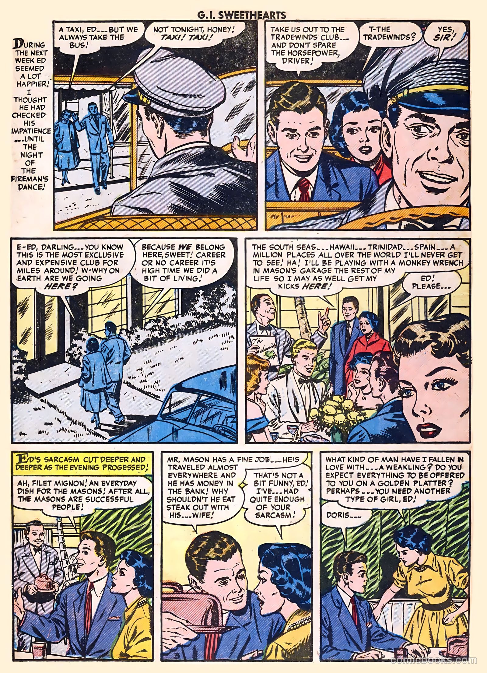 G.I. Sweethearts #41 (1954) — page 14 of 36