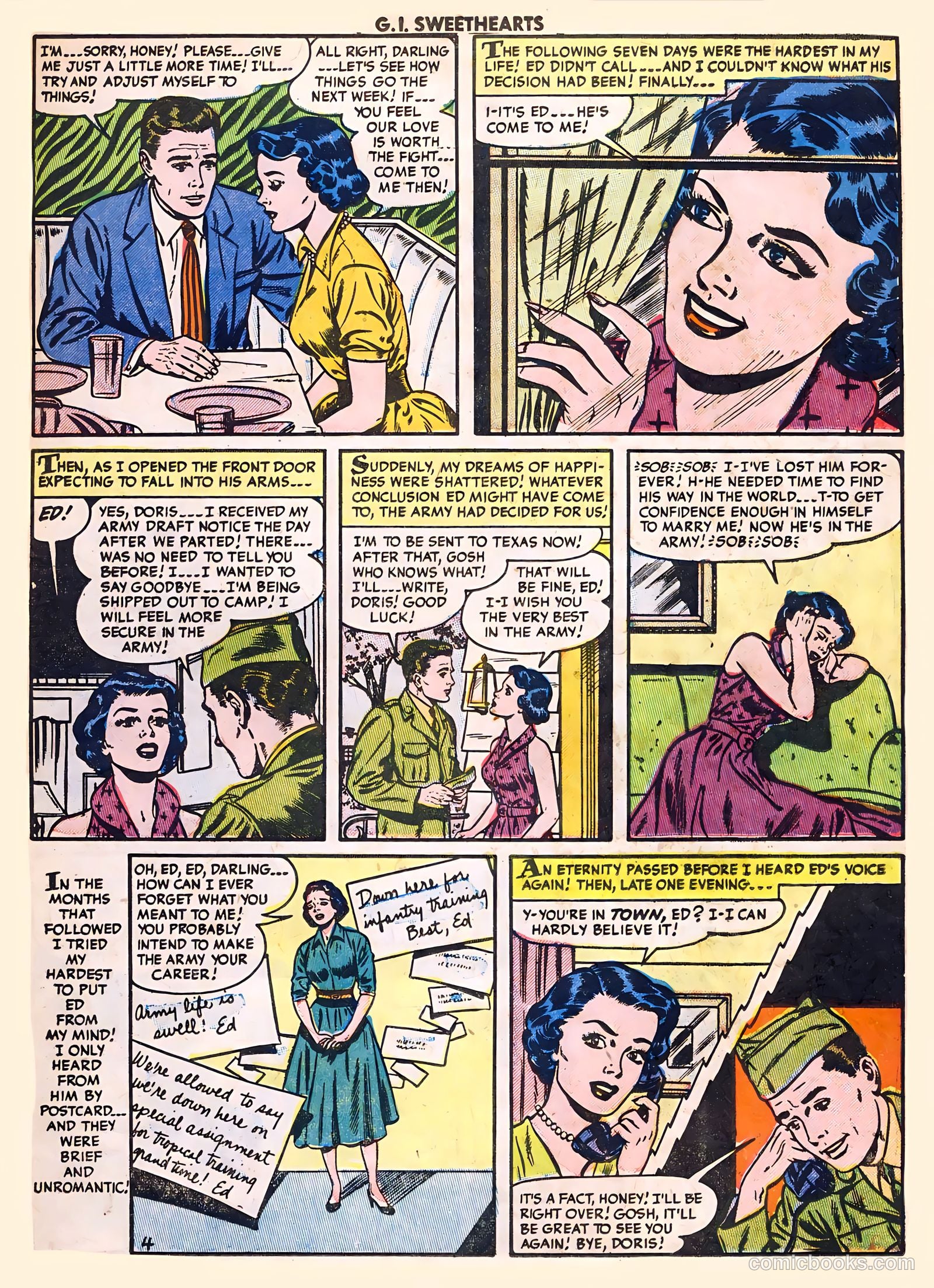 G.I. Sweethearts #41 (1954) — page 15 of 36