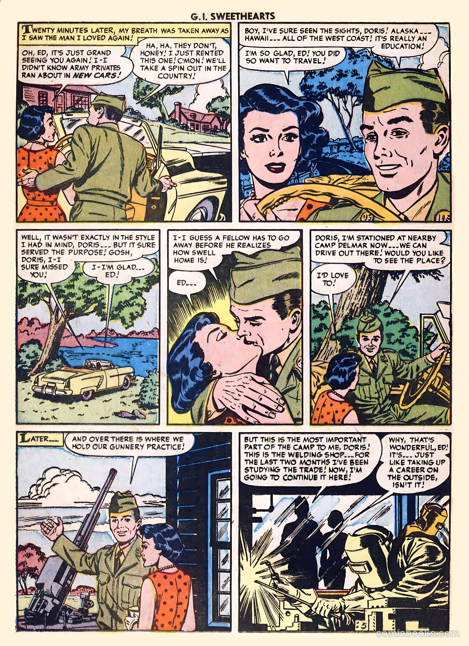 G.I. Sweethearts #41 (1954) — page 16 of 36