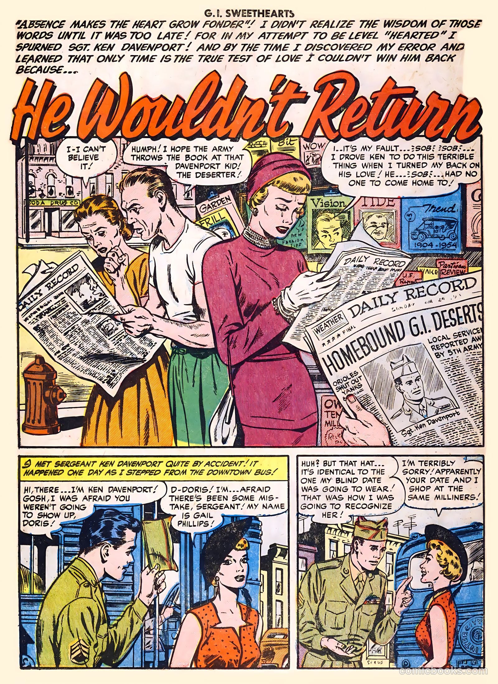 G.I. Sweethearts #41 (1954) — page 18 of 36