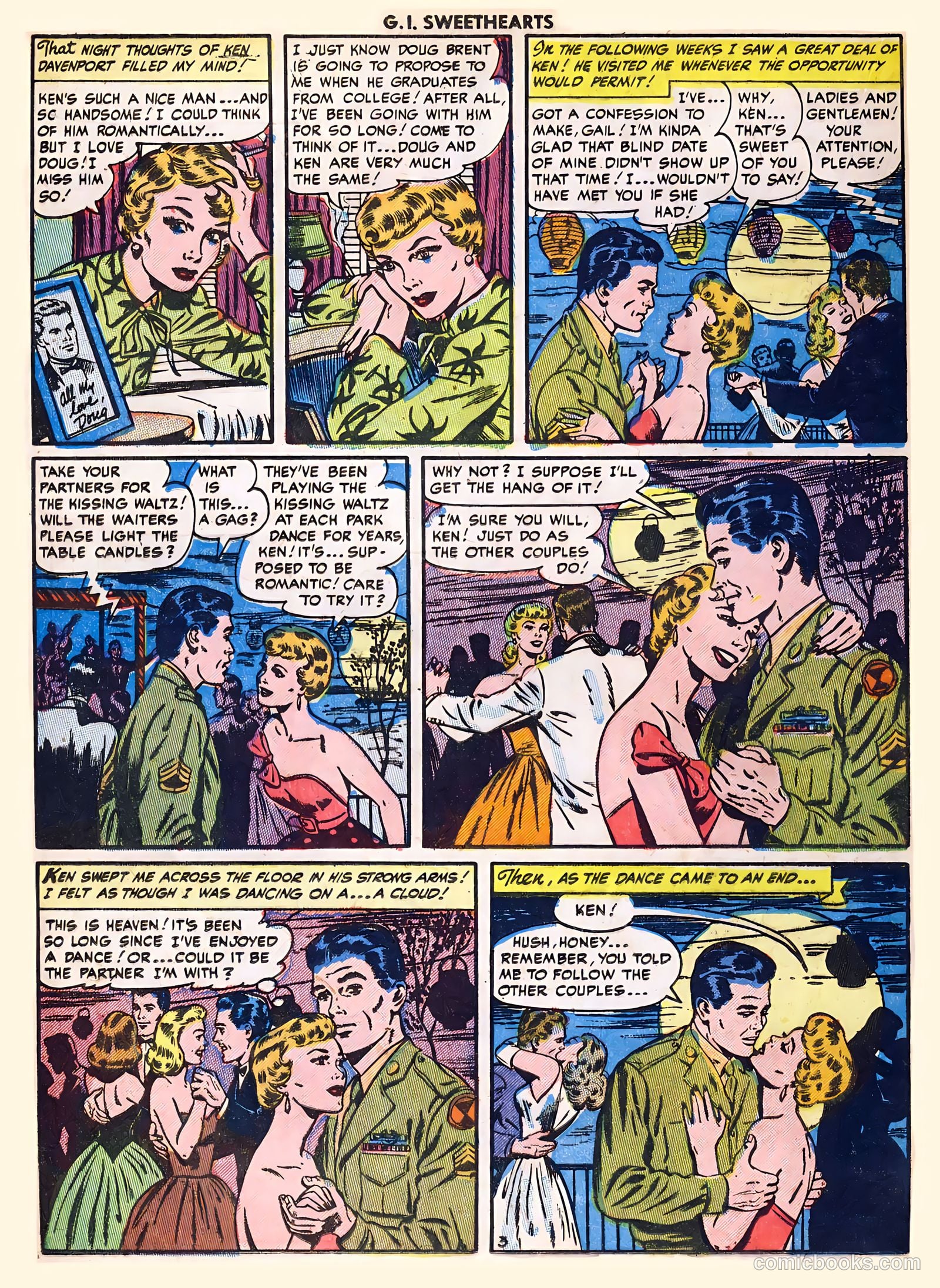 G.I. Sweethearts #41 (1954) — page 20 of 36