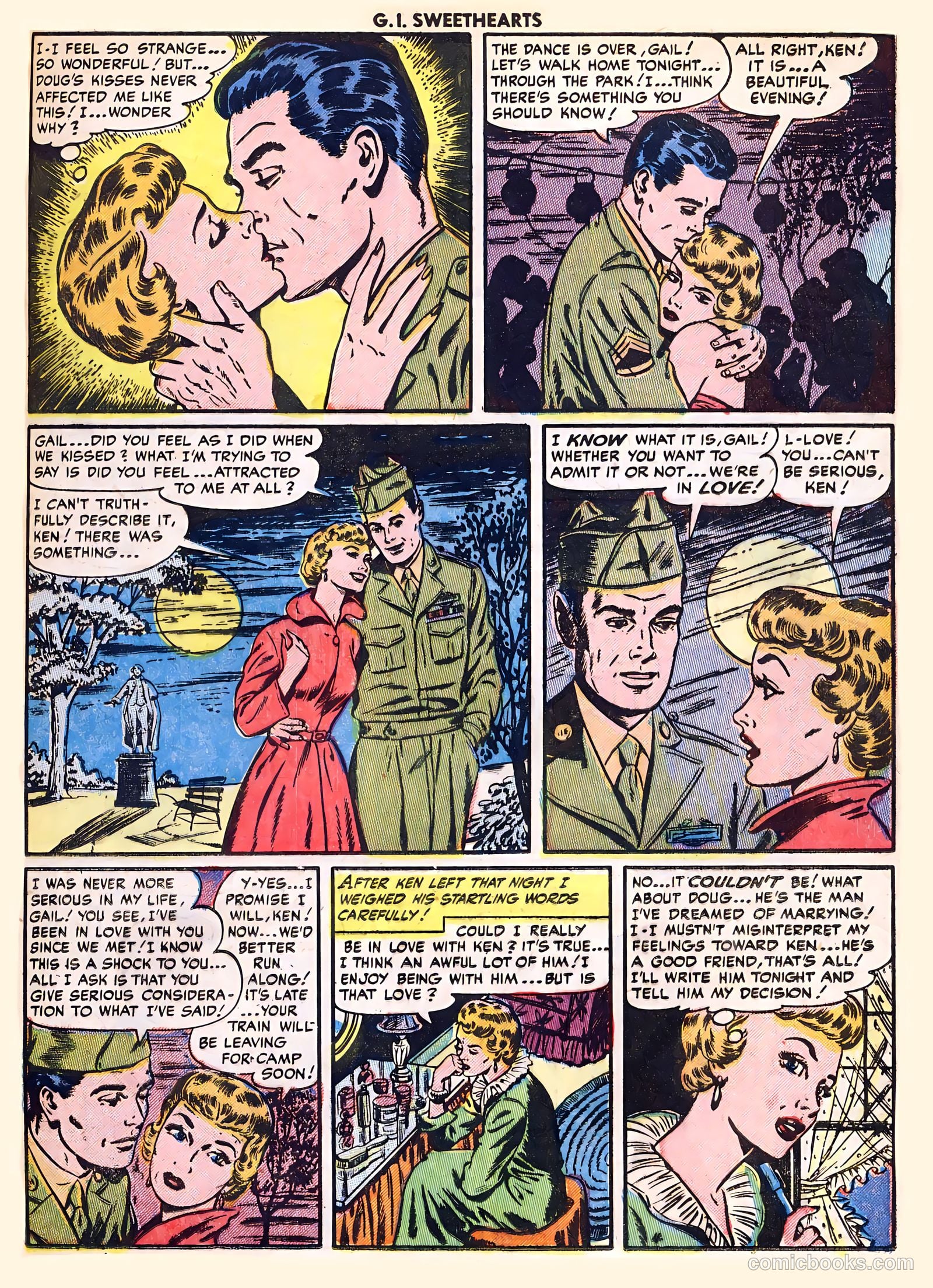 G.I. Sweethearts #41 (1954) — page 21 of 36