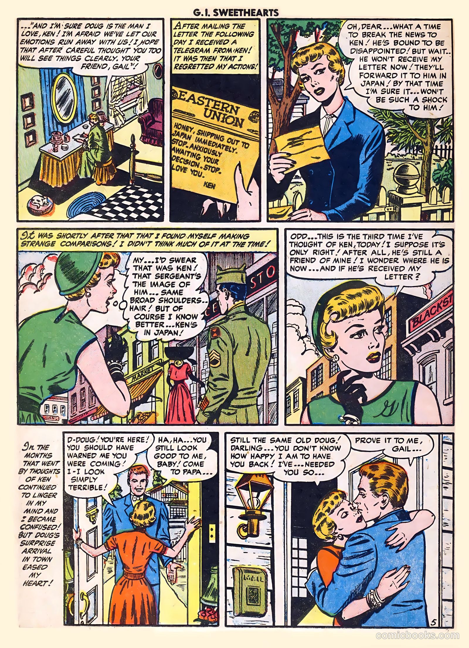G.I. Sweethearts #41 (1954) — page 22 of 36