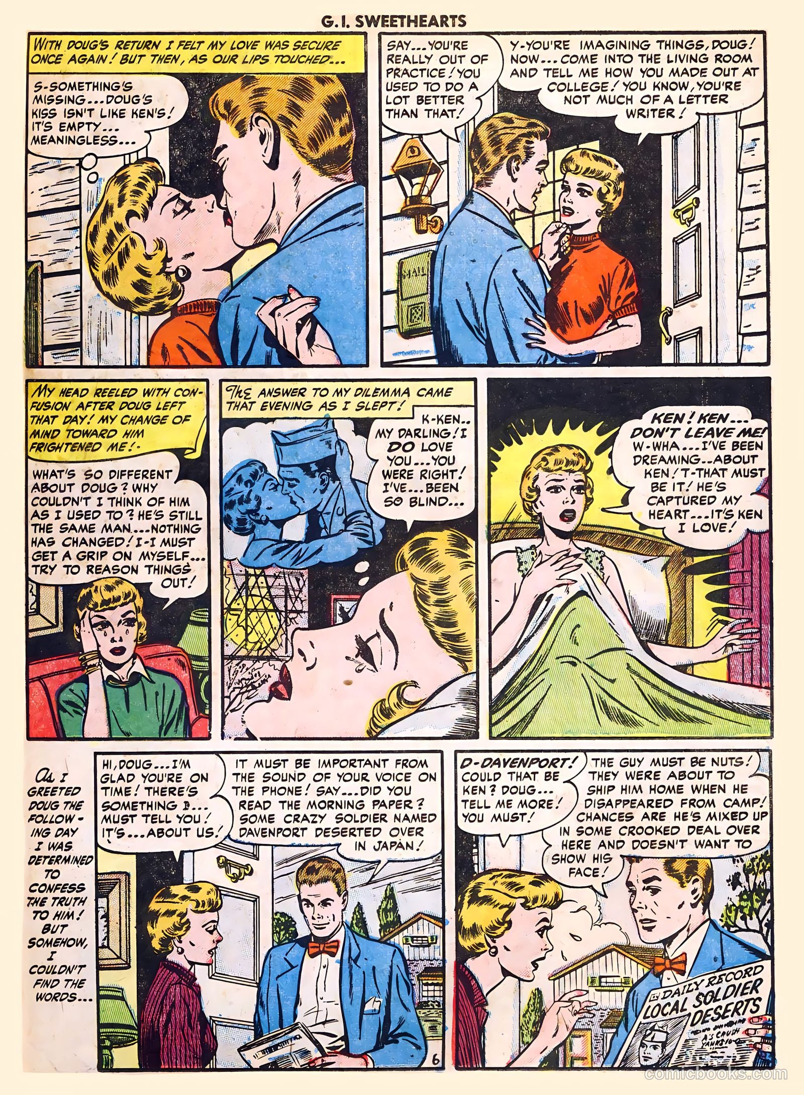 G.I. Sweethearts #41 (1954) — page 23 of 36