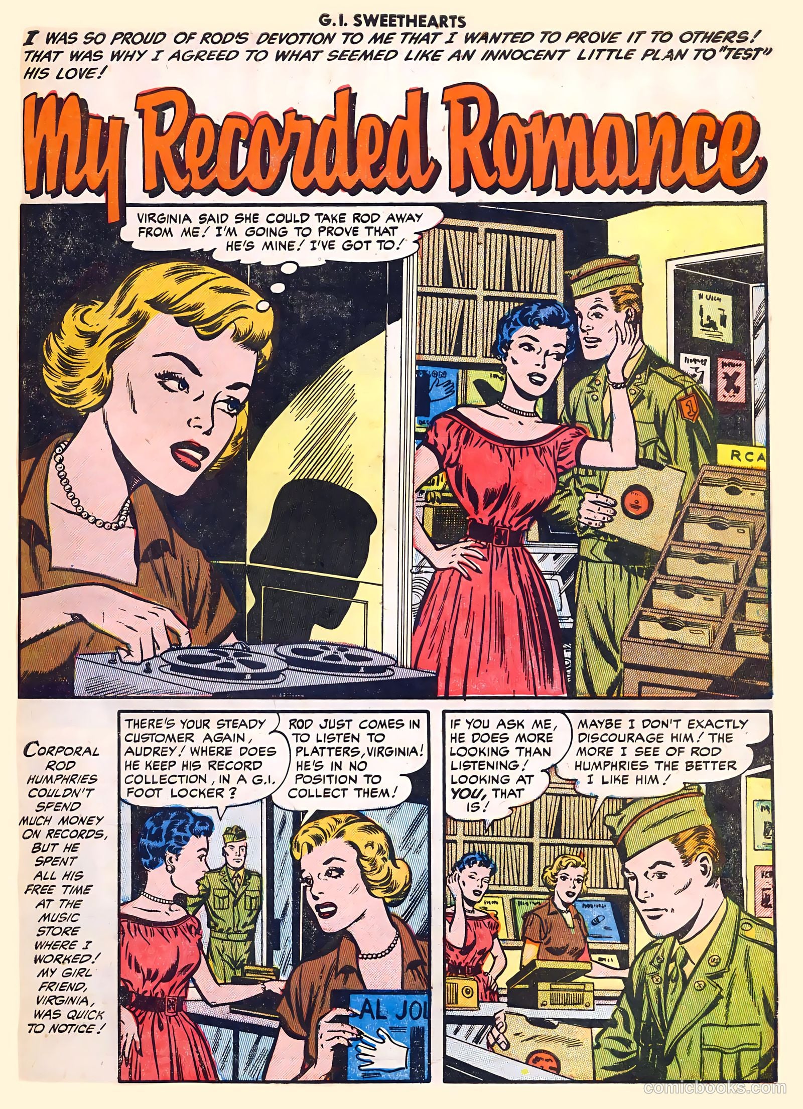 G.I. Sweethearts #41 (1954) — page 27 of 36
