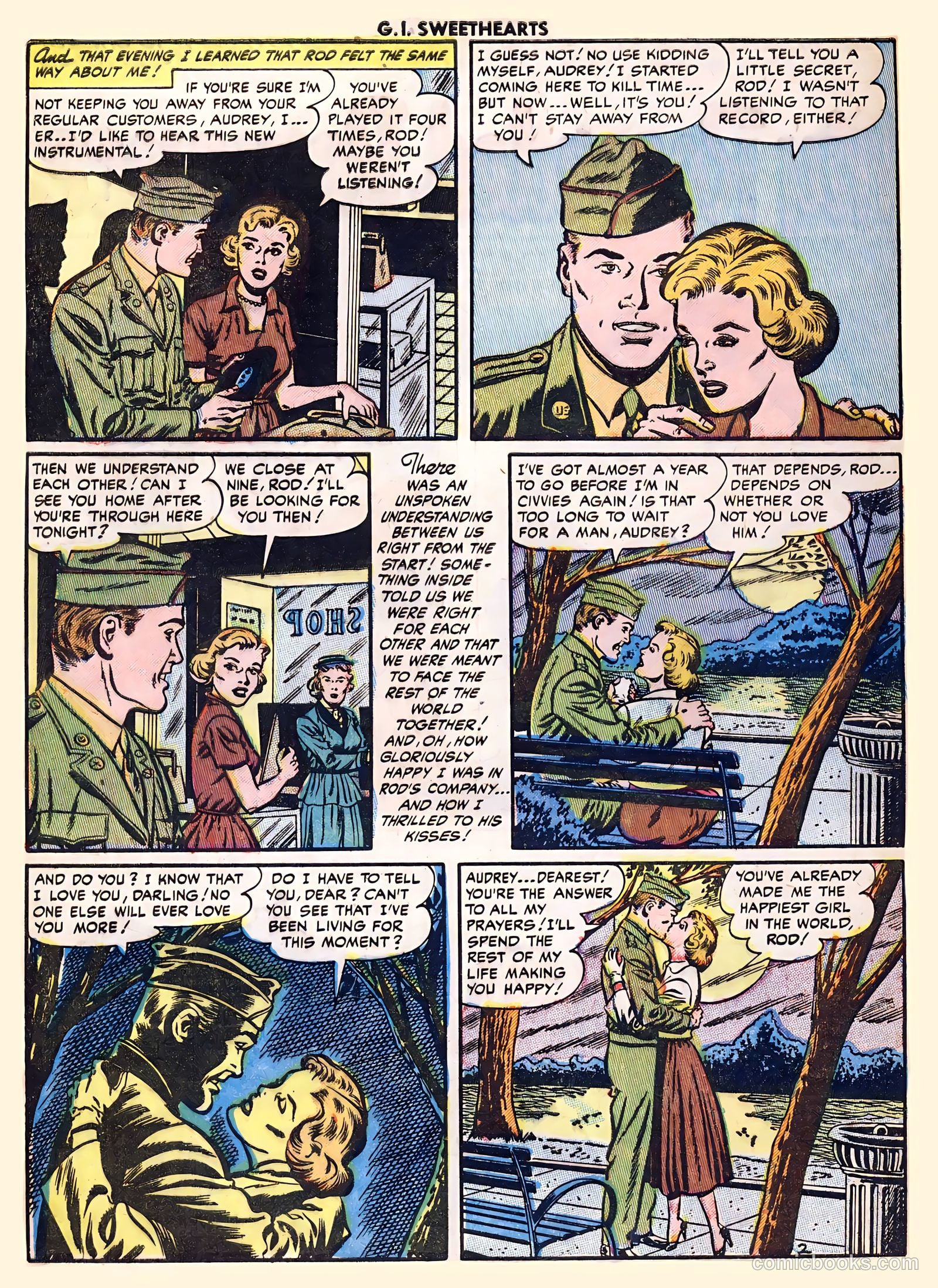 G.I. Sweethearts #41 (1954) — page 28 of 36
