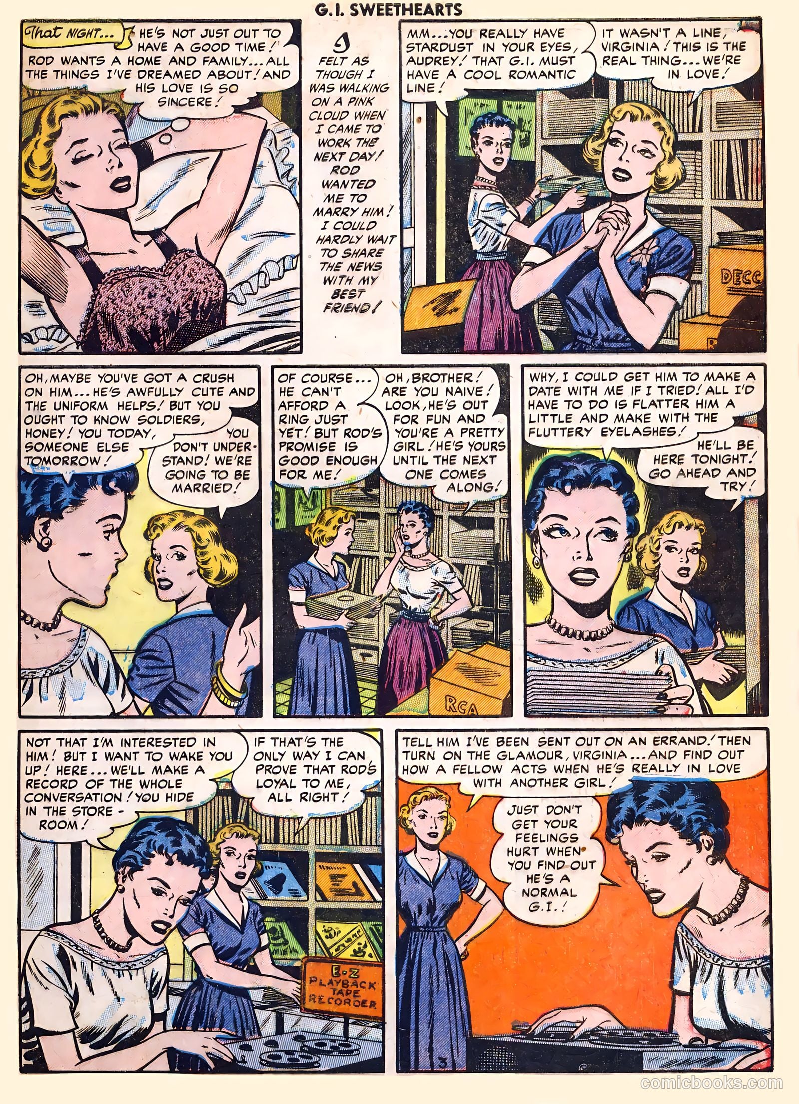 G.I. Sweethearts #41 (1954) — page 29 of 36