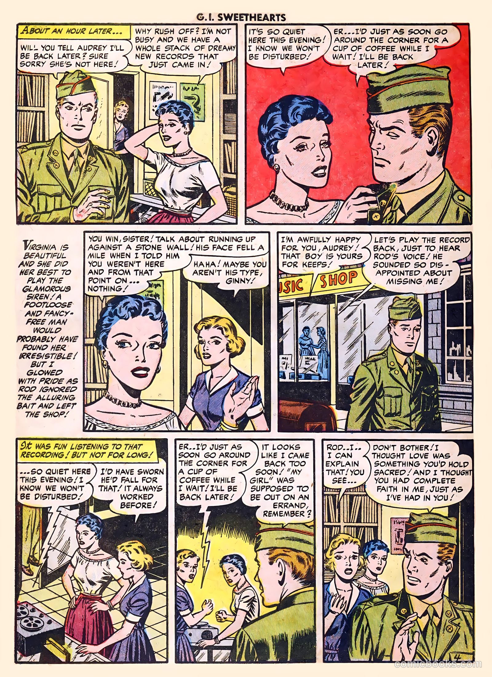 G.I. Sweethearts #41 (1954) — page 30 of 36
