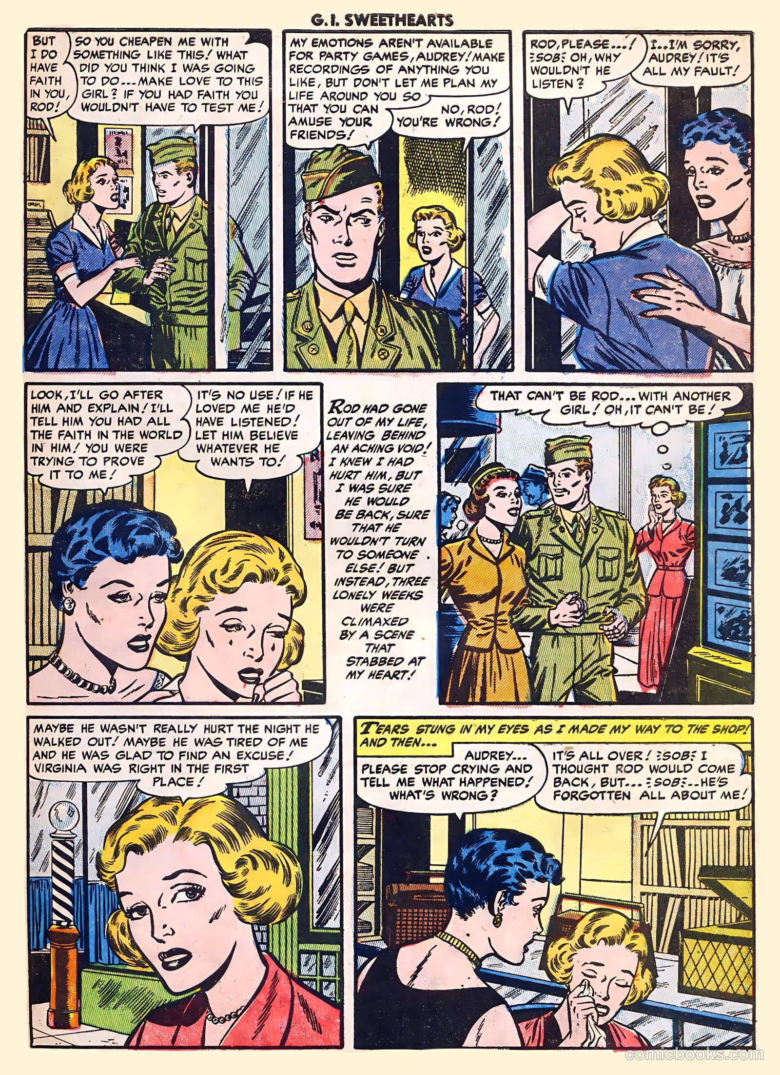 G.I. Sweethearts #41 (1954) — page 31 of 36