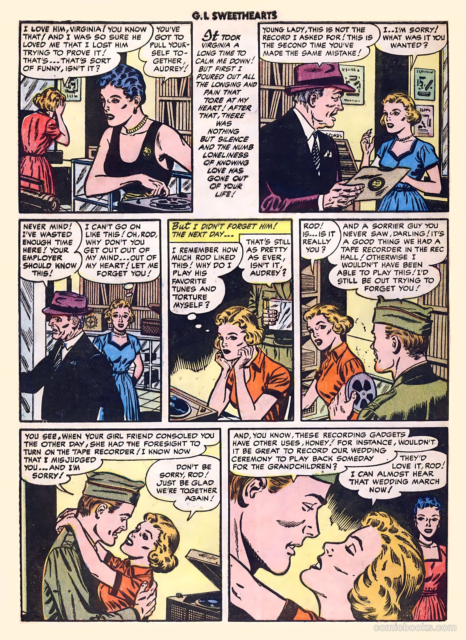 G.I. Sweethearts #41 (1954) — page 32 of 36