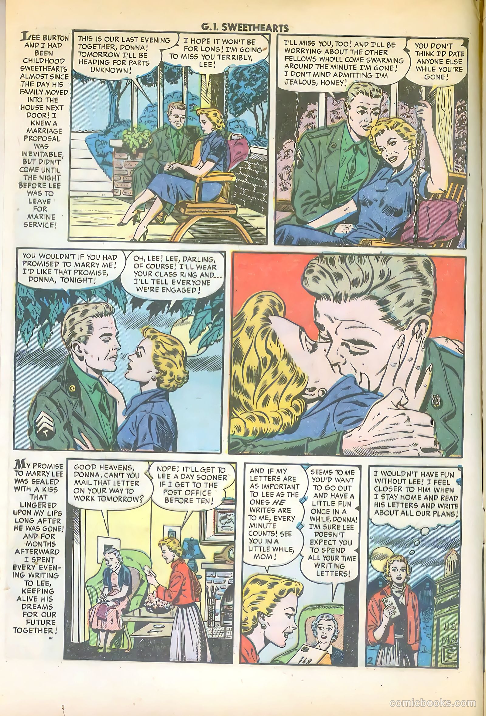G.I. Sweethearts #42 (1954) — page 4 of 36