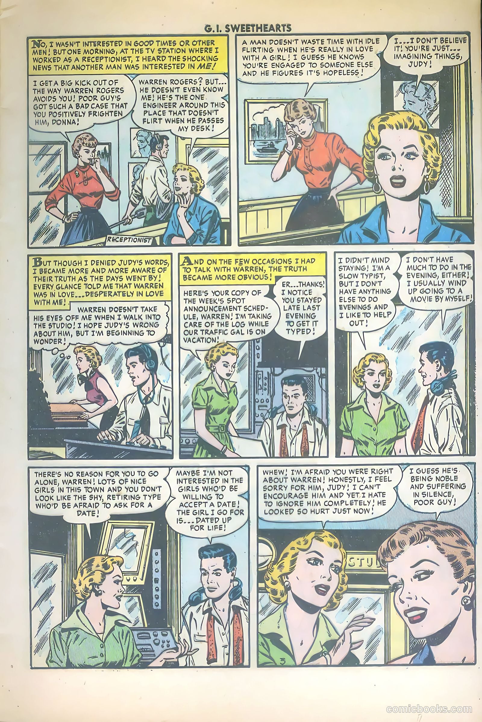 G.I. Sweethearts #42 (1954) — page 5 of 36