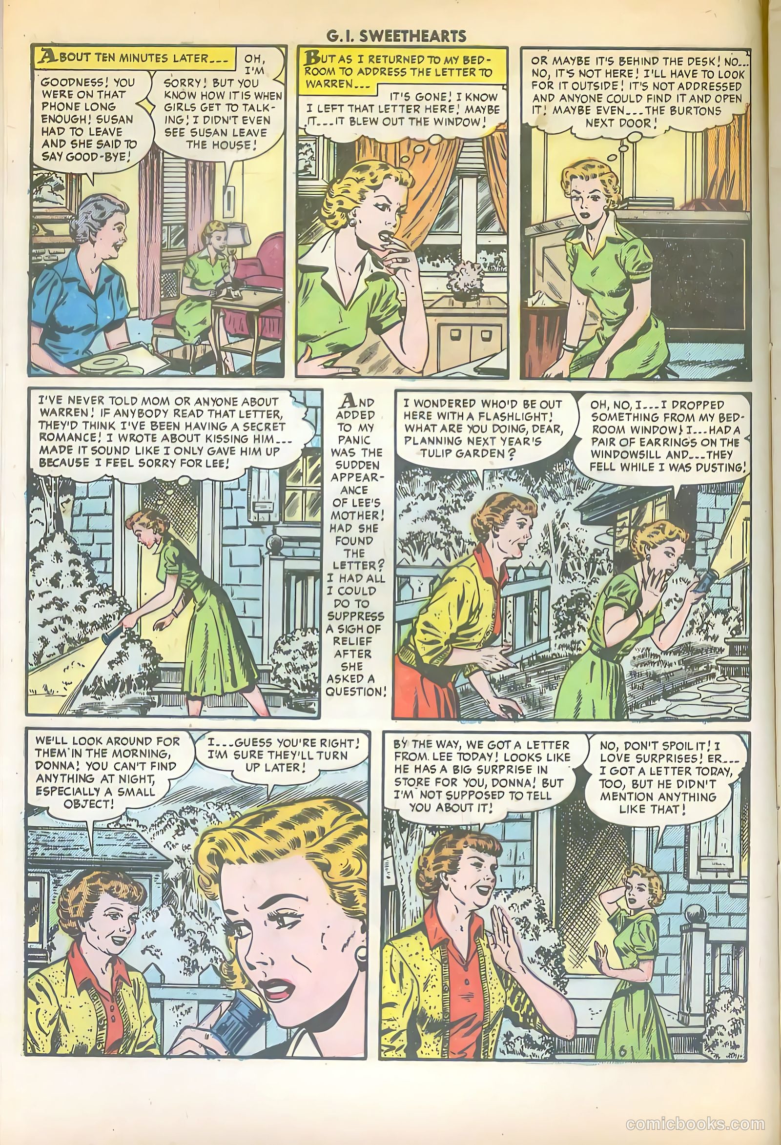 G.I. Sweethearts #42 (1954) — page 8 of 36