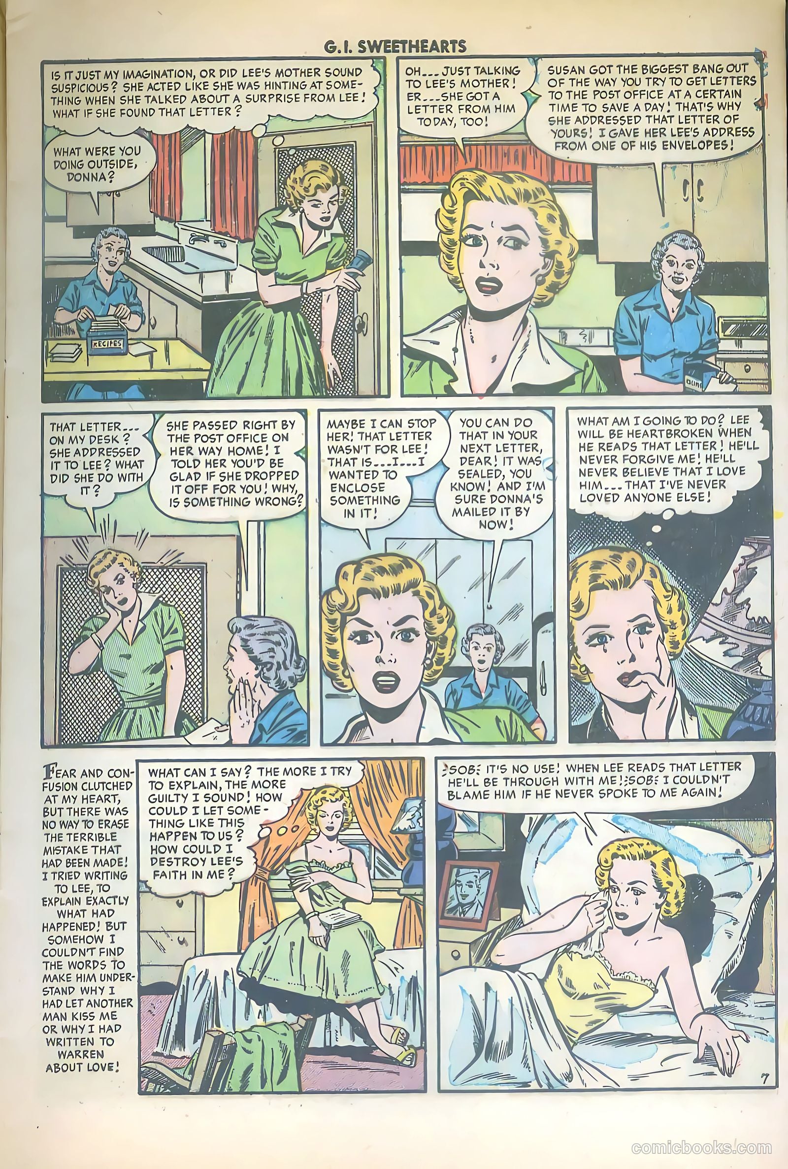 G.I. Sweethearts #42 (1954) — page 9 of 36