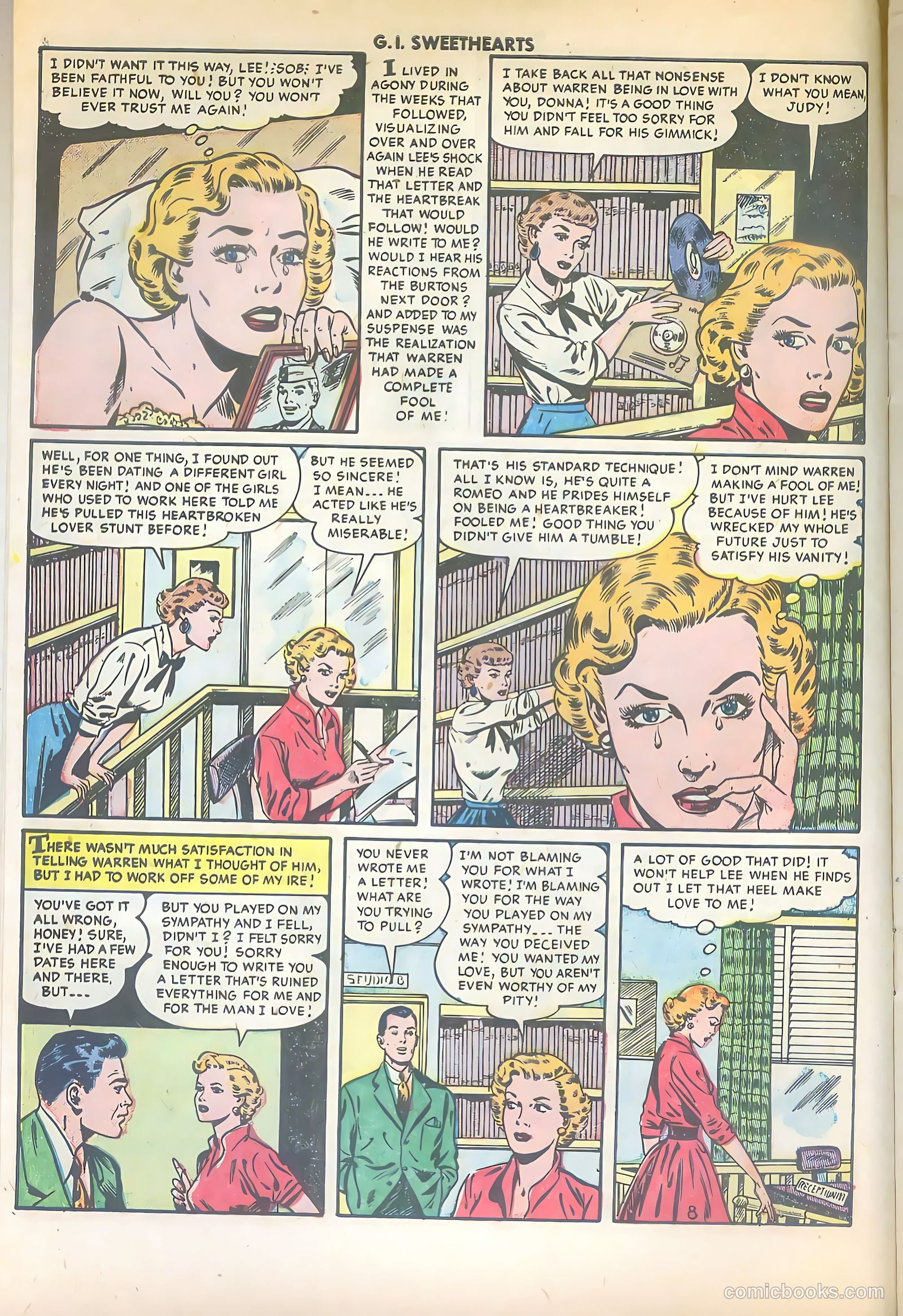 G.I. Sweethearts #42 (1954) — page 10 of 36