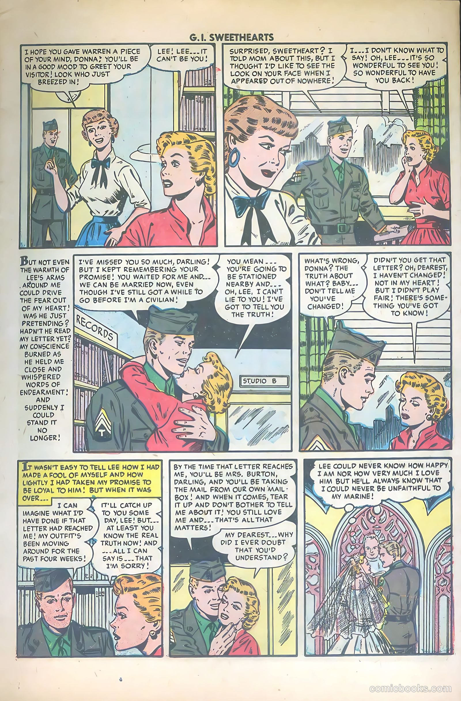 G.I. Sweethearts #42 (1954) — page 11 of 36