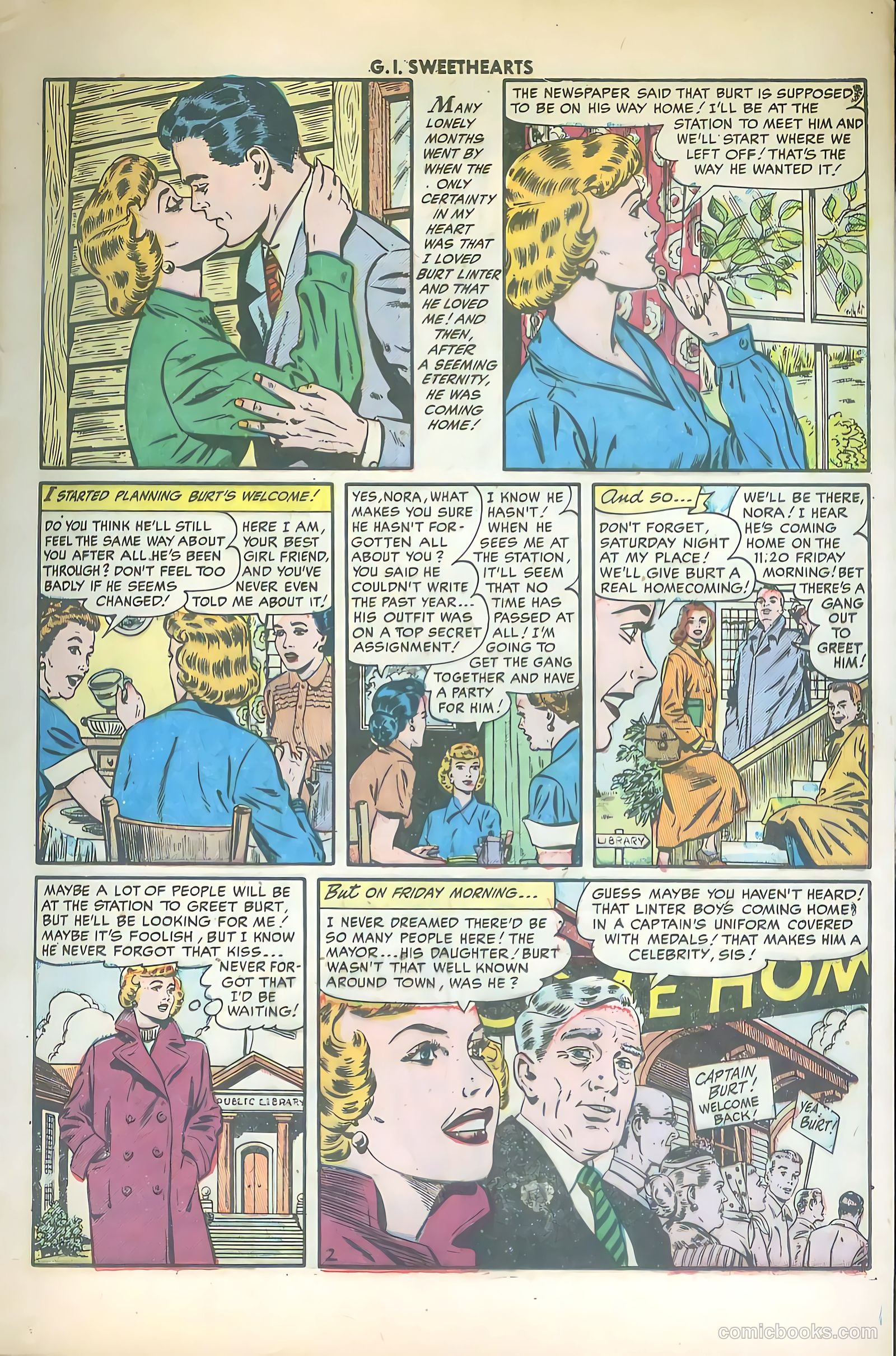 G.I. Sweethearts #42 (1954) — page 13 of 36