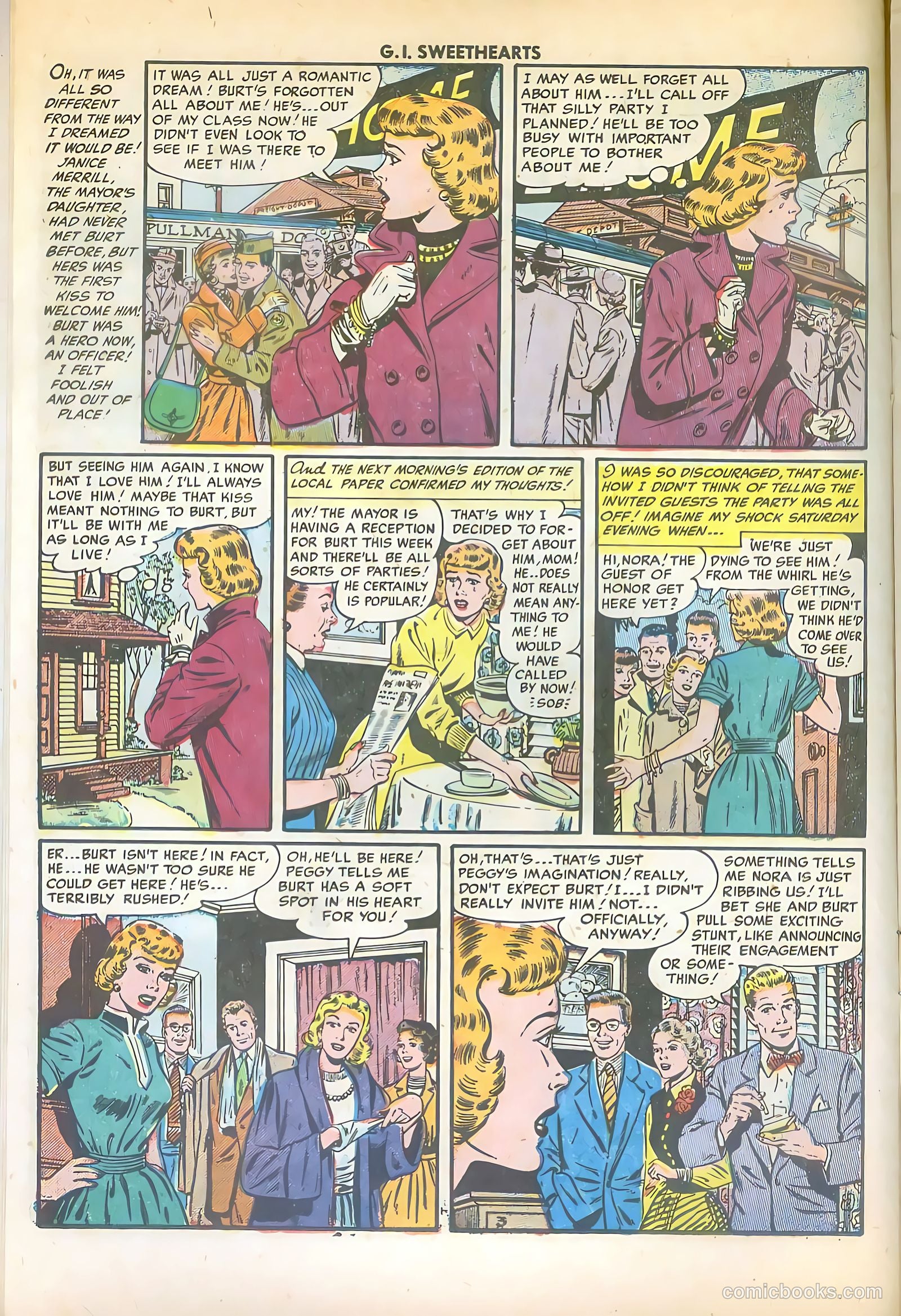 G.I. Sweethearts #42 (1954) — page 14 of 36