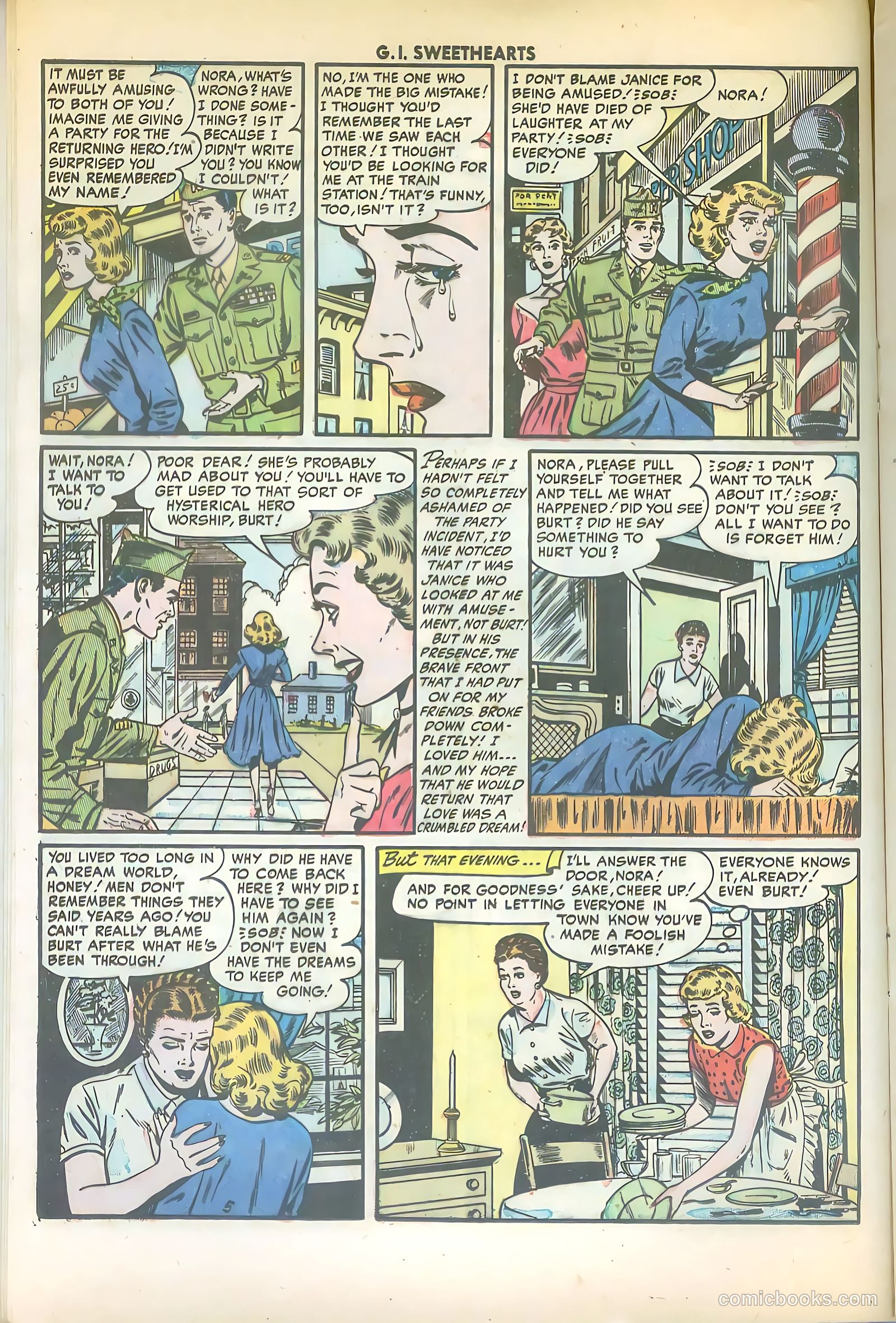 G.I. Sweethearts #42 (1954) — page 16 of 36