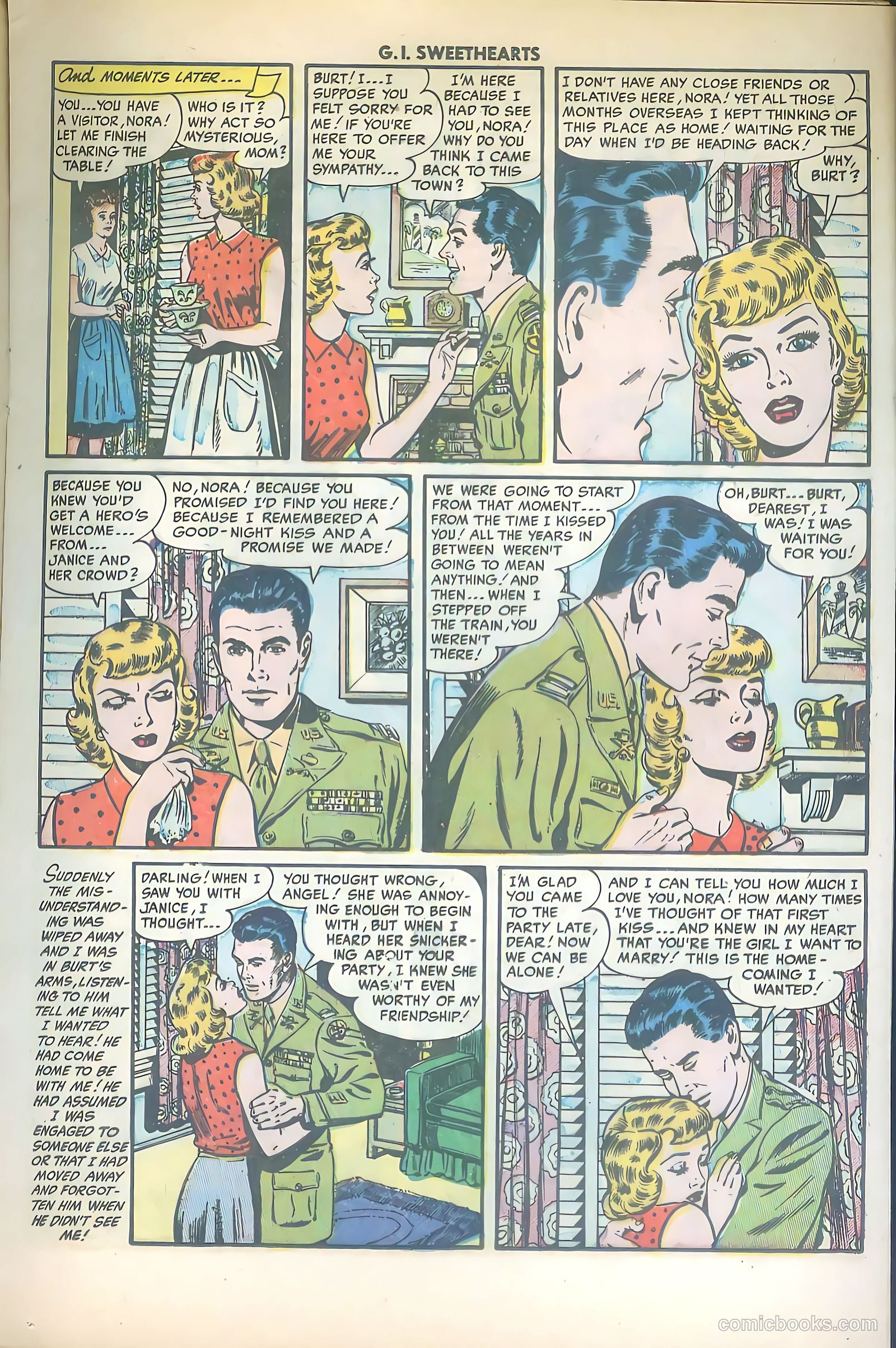 G.I. Sweethearts #42 (1954) — page 17 of 36