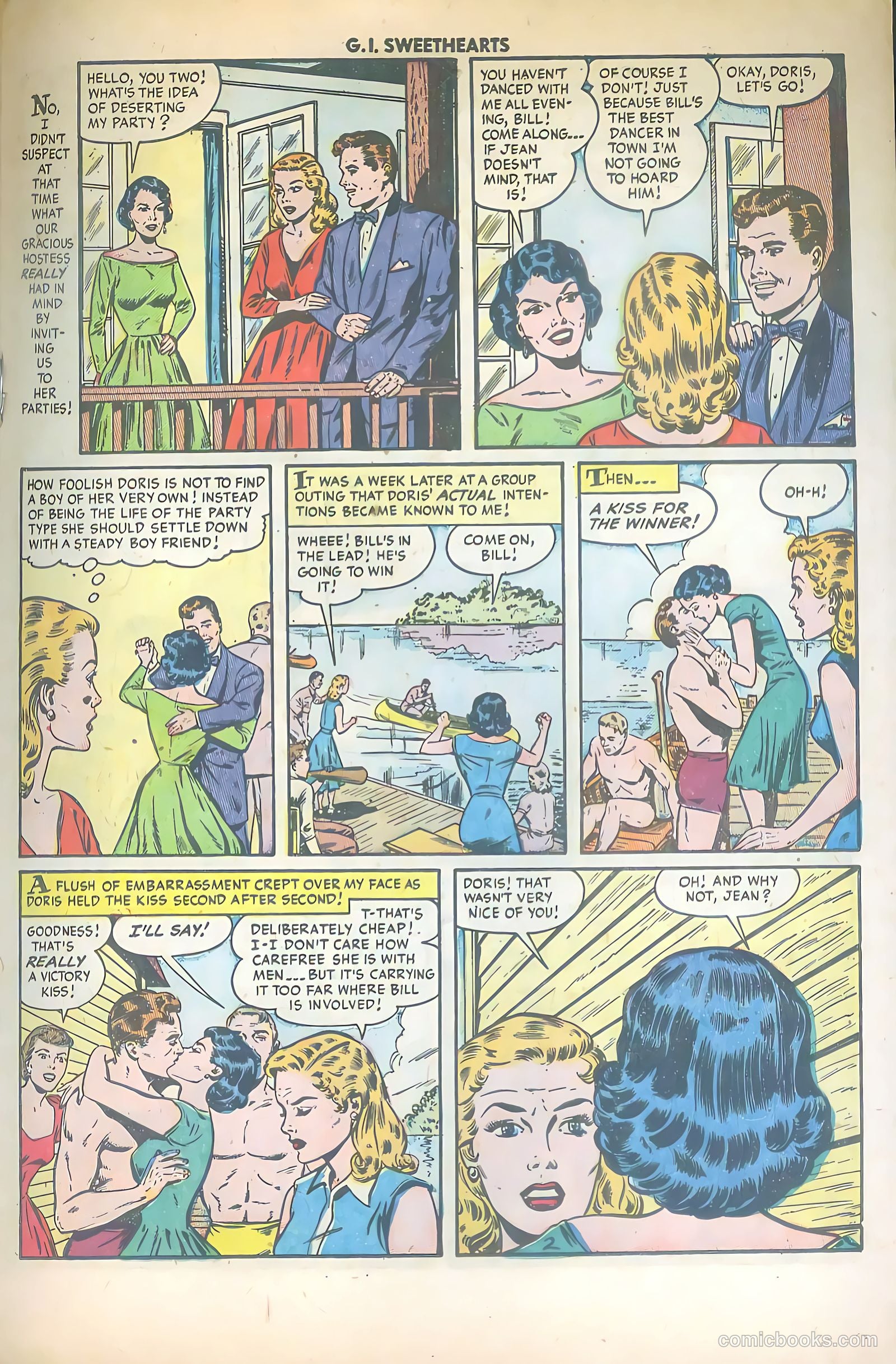G.I. Sweethearts #42 (1954) — page 19 of 36