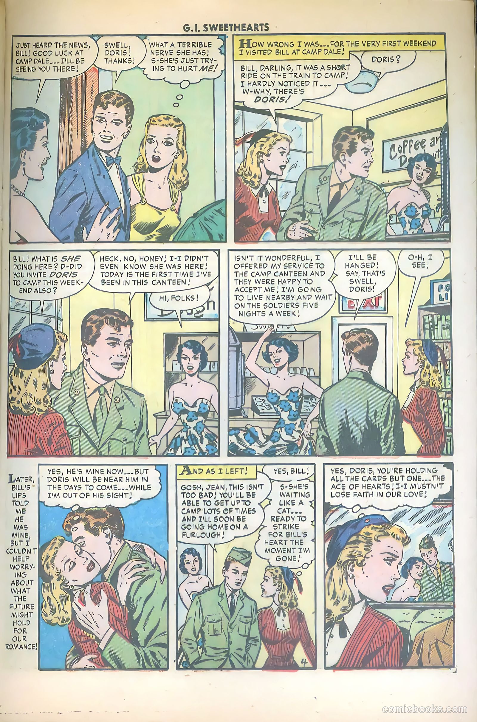G.I. Sweethearts #42 (1954) — page 21 of 36