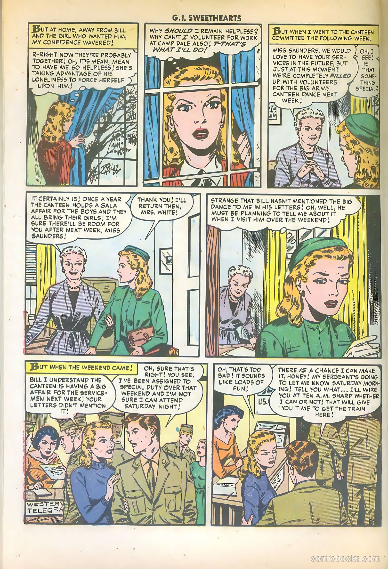 G.I. Sweethearts #42 (1954) — page 22 of 36