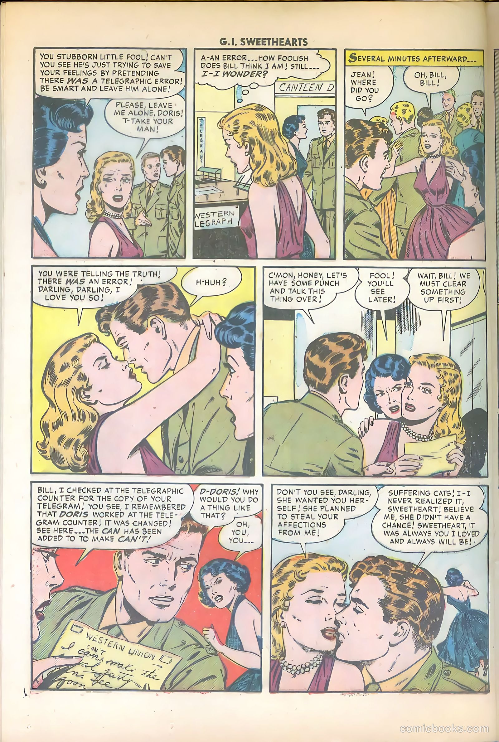 G.I. Sweethearts #42 (1954) — page 24 of 36