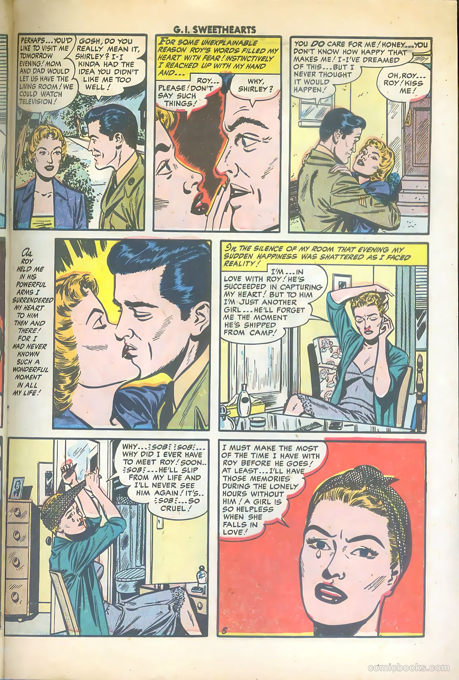 G.I. Sweethearts #42 (1954) — page 31 of 36