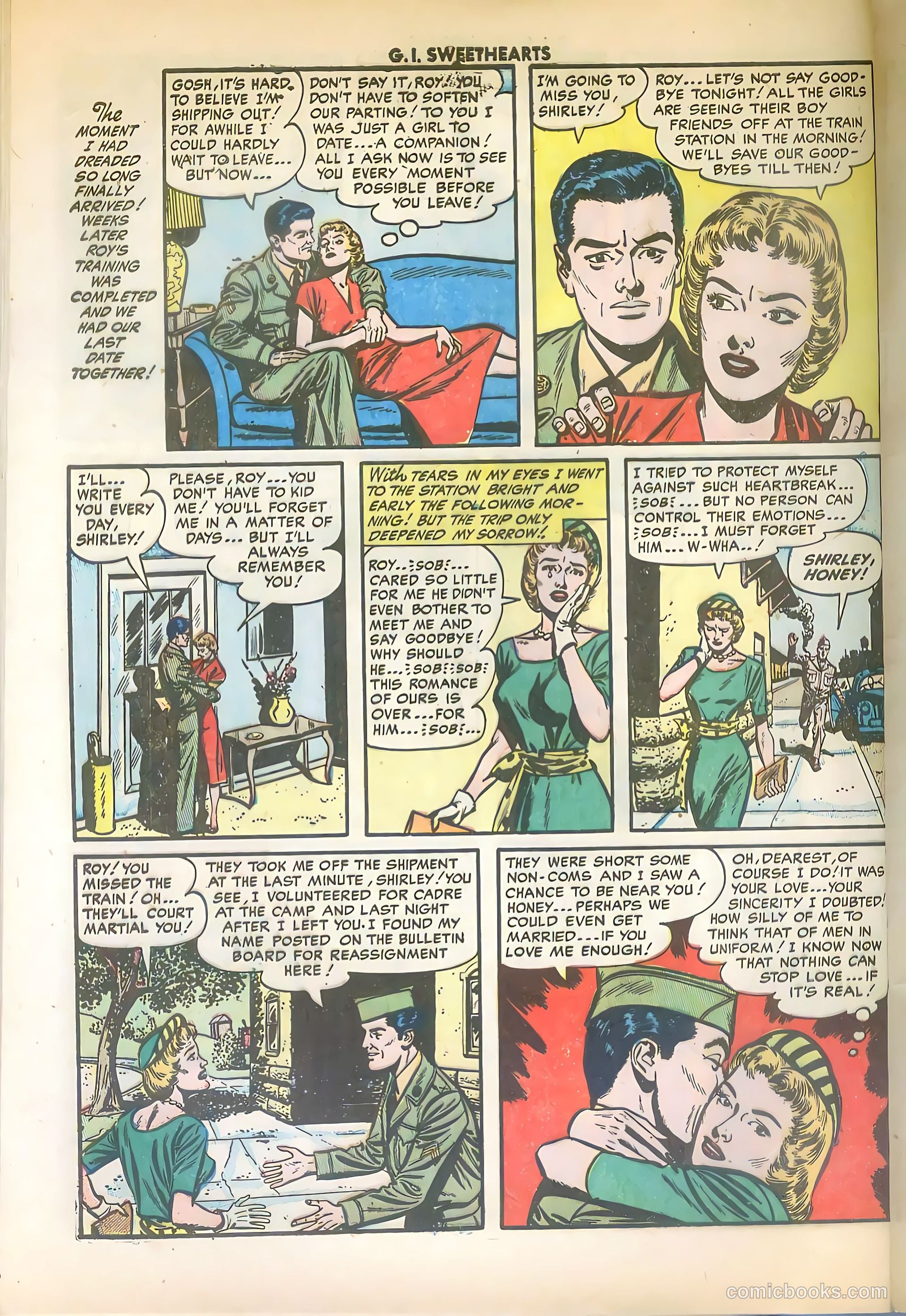 G.I. Sweethearts #42 (1954) — page 32 of 36
