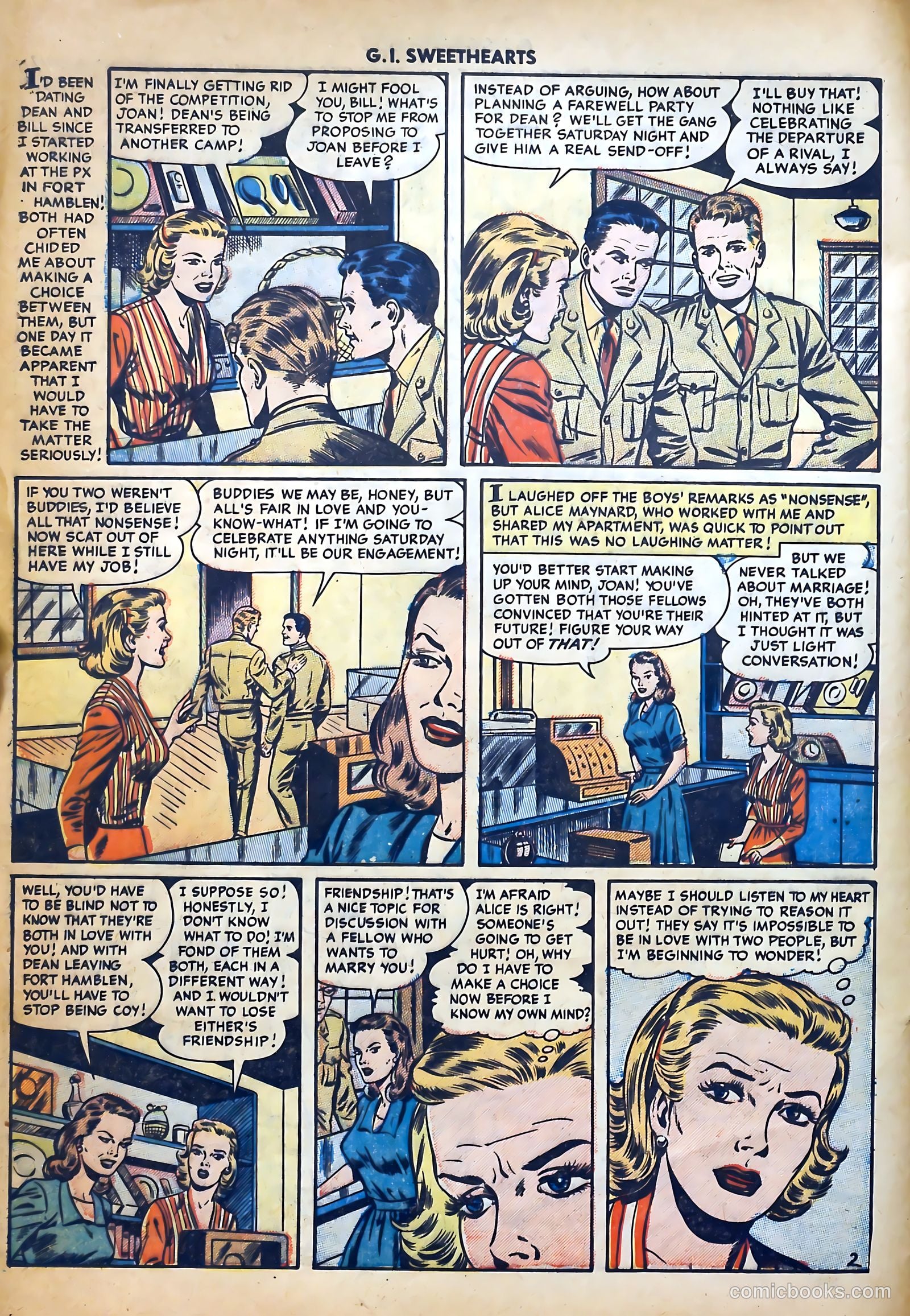 G.I. Sweethearts #43 (1955) — page 4 of 36