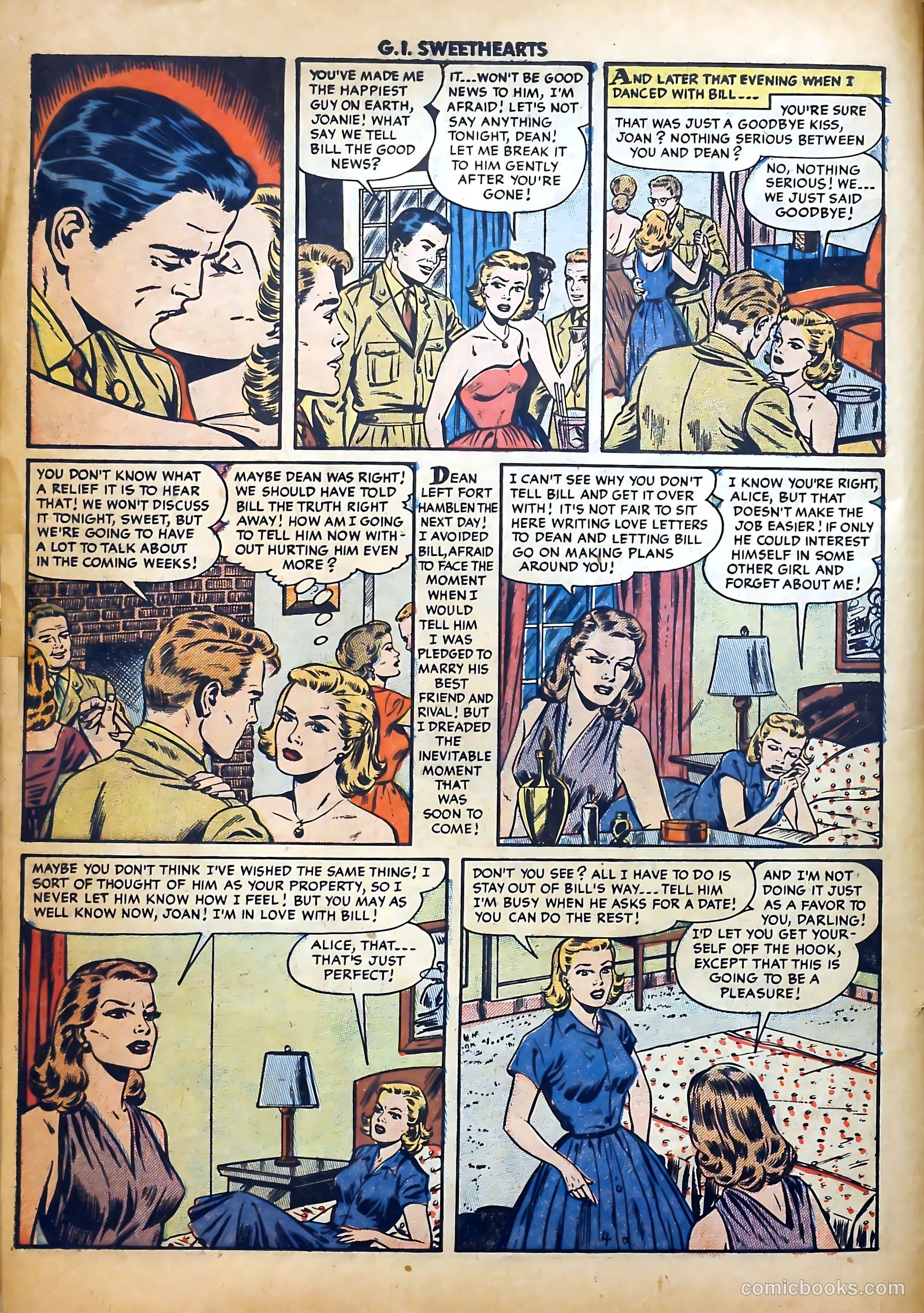 G.I. Sweethearts #43 (1955) — page 6 of 36