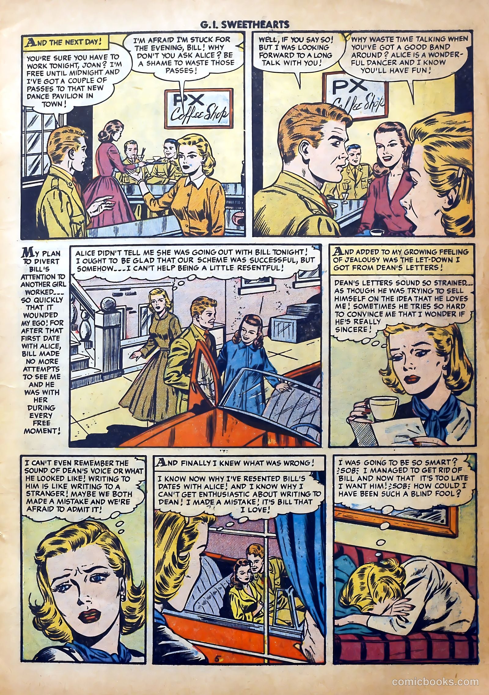 G.I. Sweethearts #43 (1955) — page 7 of 36