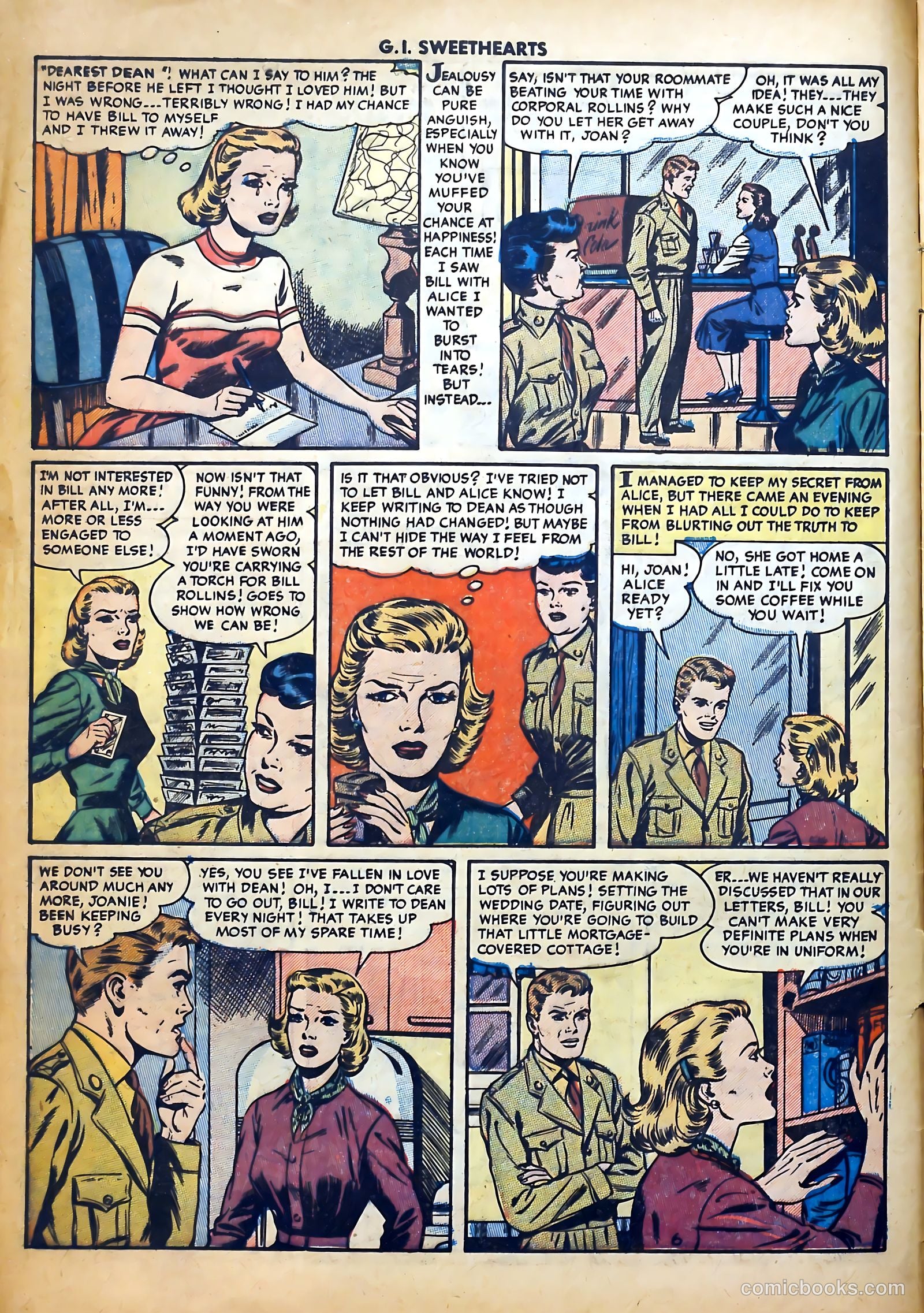 G.I. Sweethearts #43 (1955) — page 8 of 36
