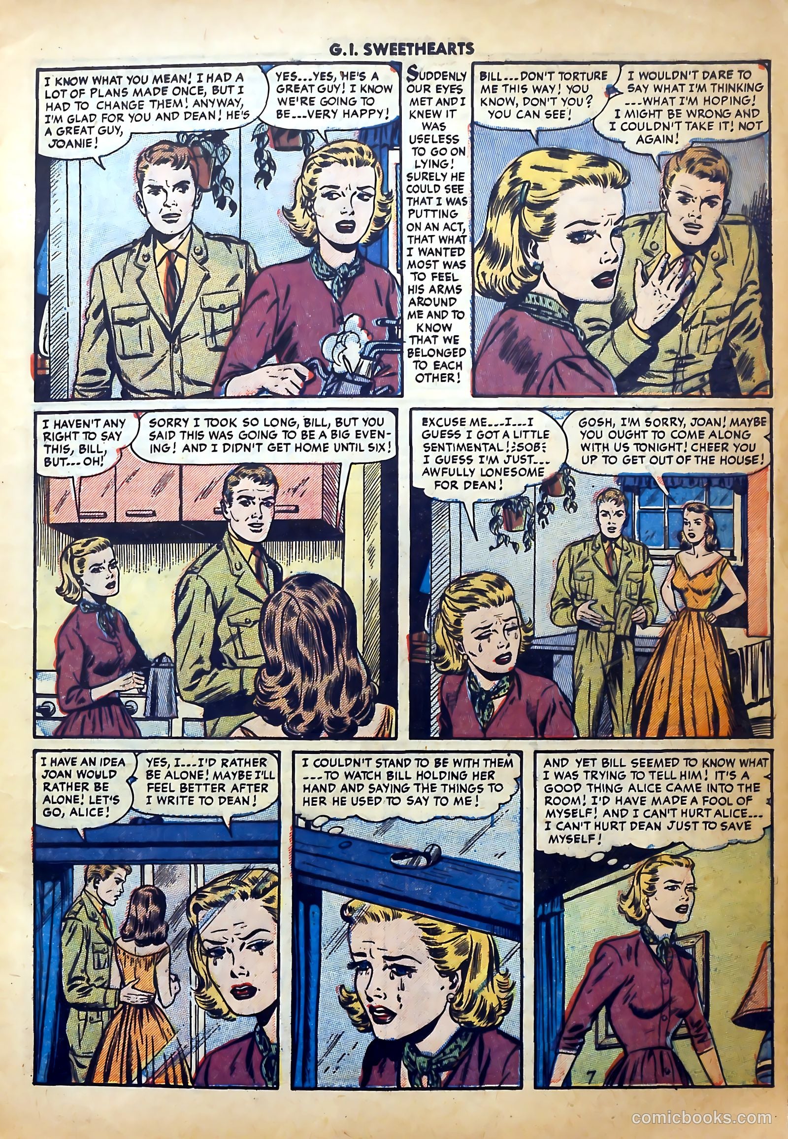 G.I. Sweethearts #43 (1955) — page 9 of 36