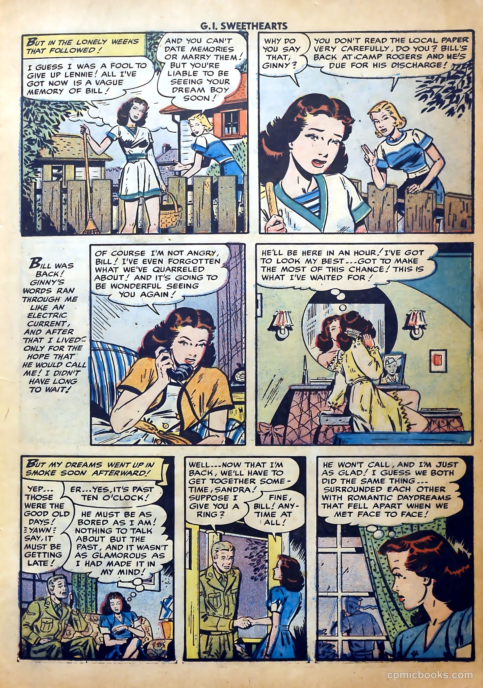 G.I. Sweethearts #43 (1955) — page 15 of 36