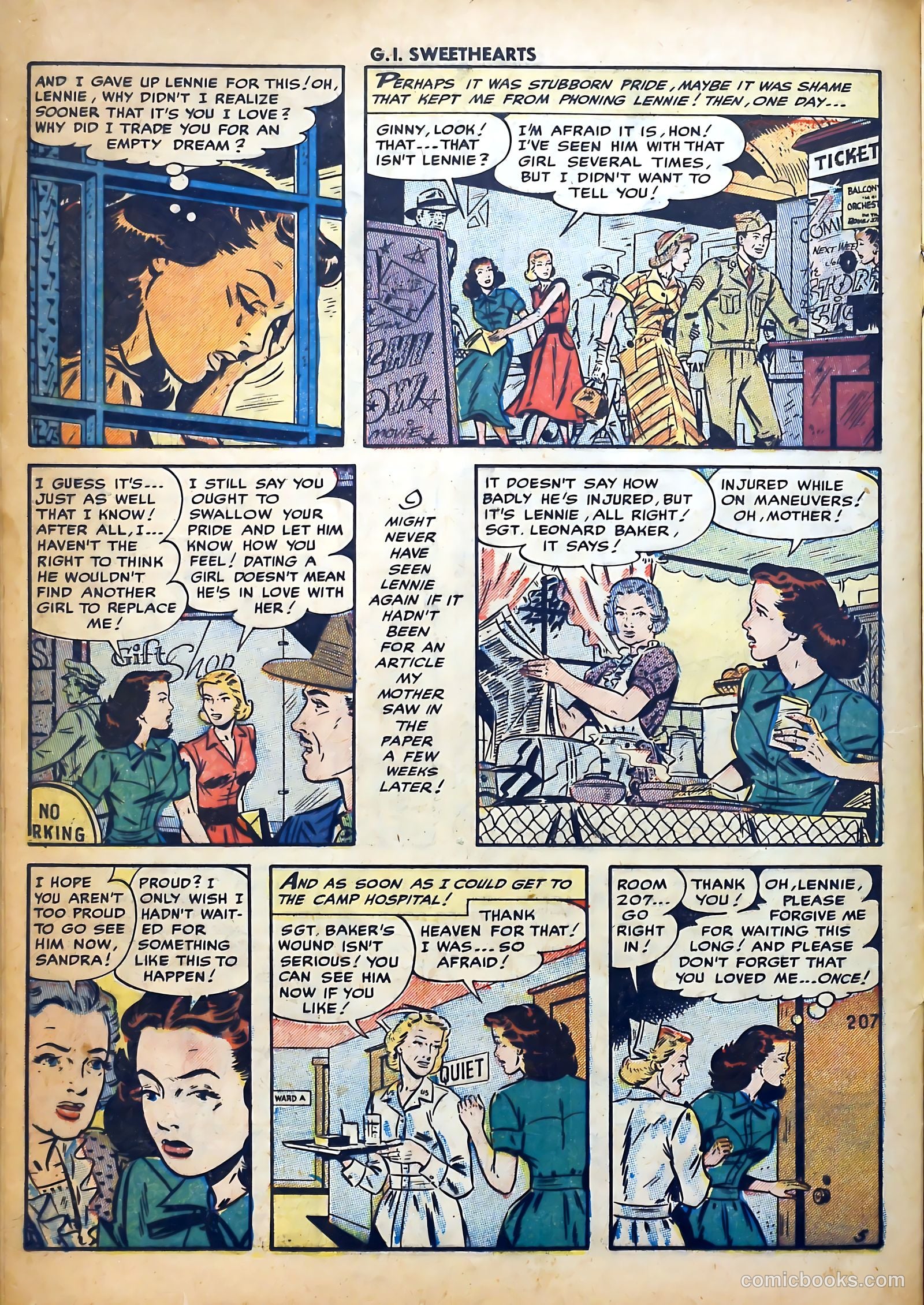 G.I. Sweethearts #43 (1955) — page 16 of 36