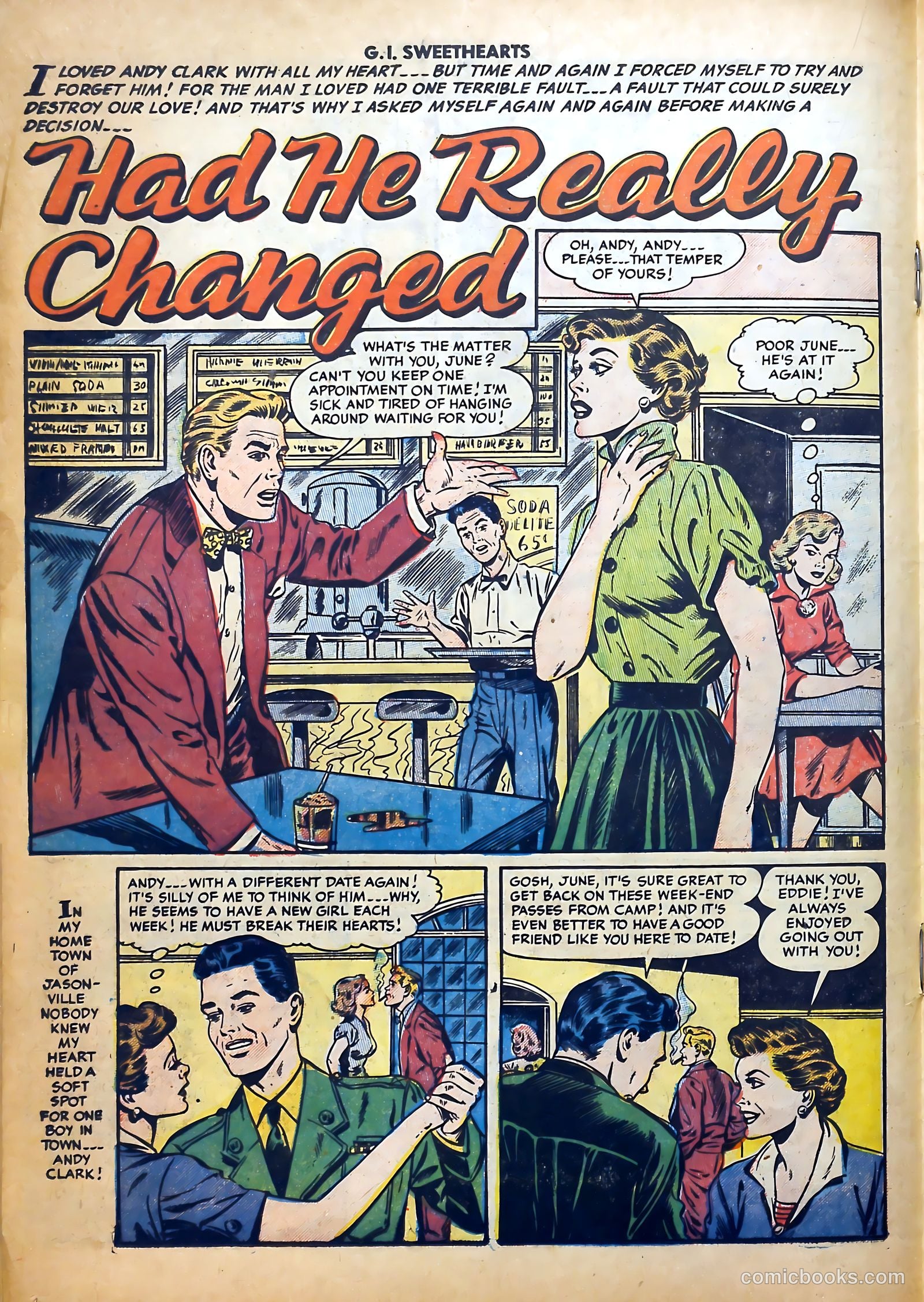 G.I. Sweethearts #43 (1955) — page 18 of 36