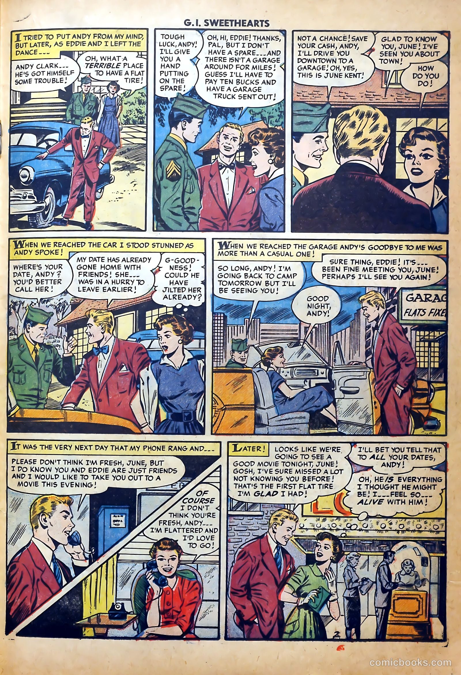 G.I. Sweethearts #43 (1955) — page 19 of 36