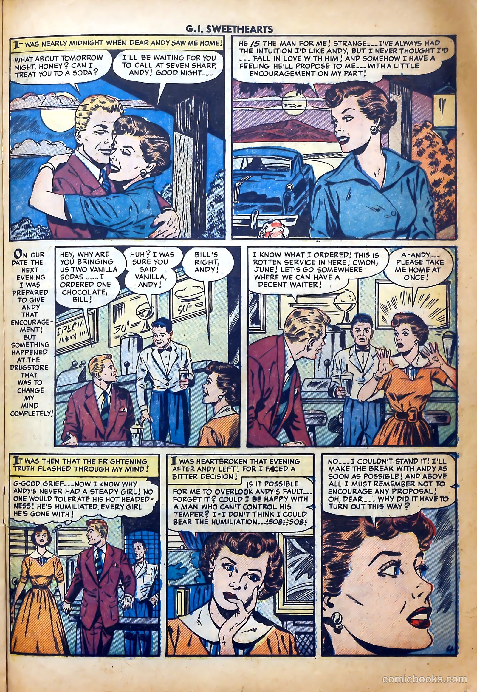 G.I. Sweethearts #43 (1955) — page 21 of 36