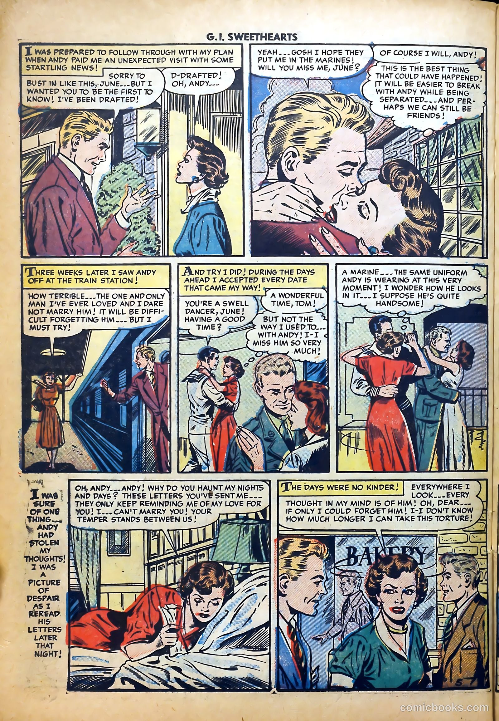 G.I. Sweethearts #43 (1955) — page 22 of 36