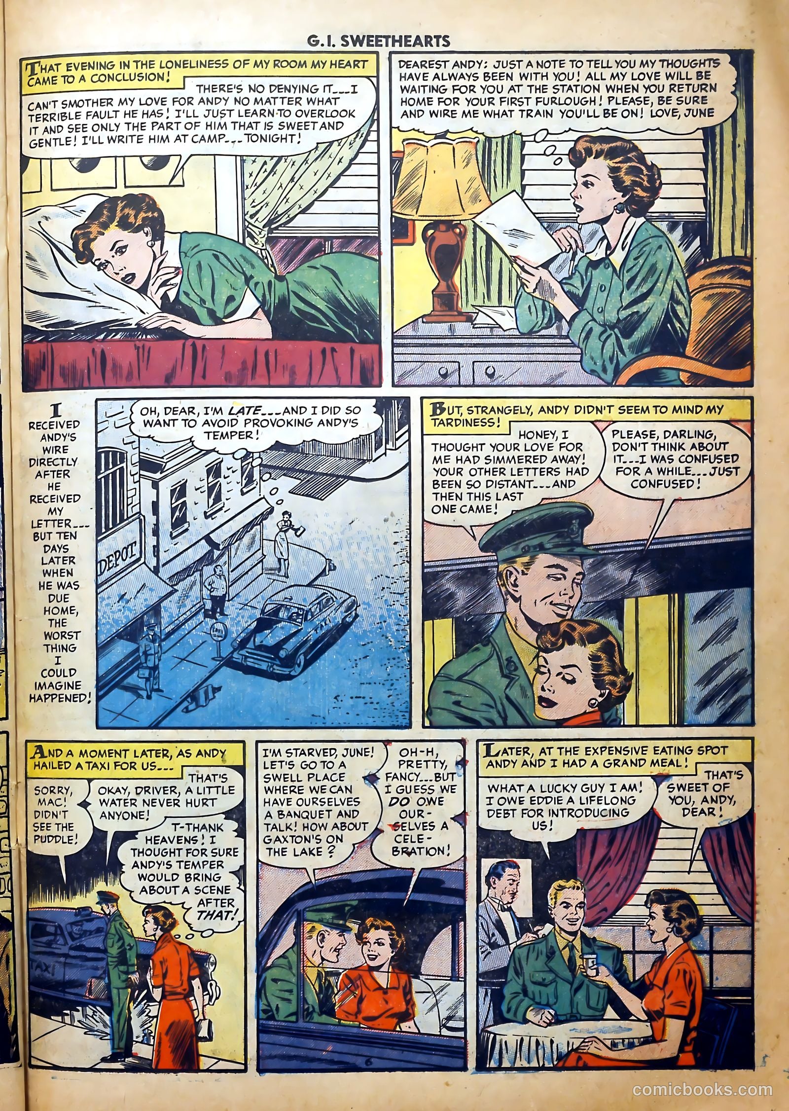 G.I. Sweethearts #43 (1955) — page 23 of 36