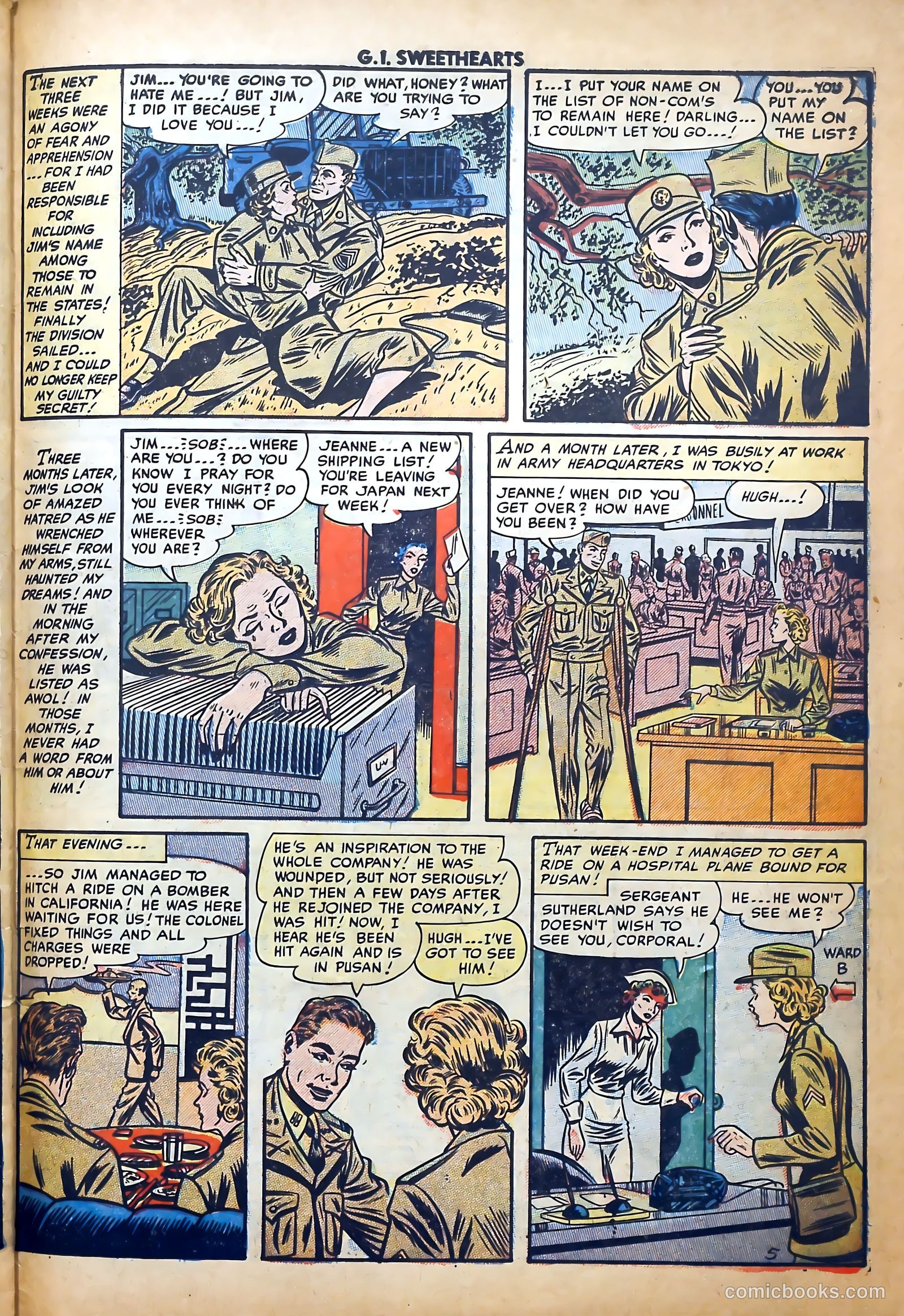 G.I. Sweethearts #43 (1955) — page 31 of 36